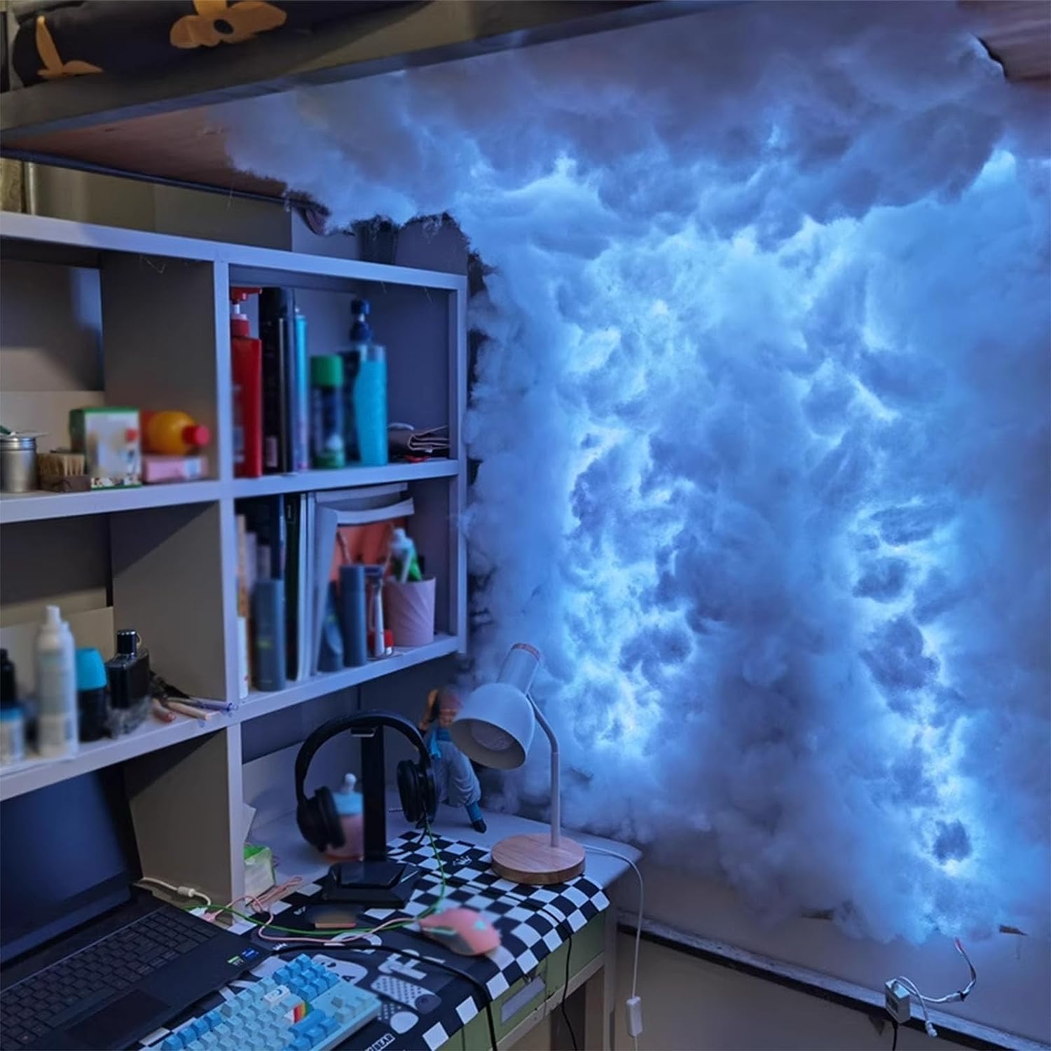 HynJGih Thundercloud Lights, Multi-Coloured LED Night Lights for Children's Room, Party, Living Room Decoration(10m)