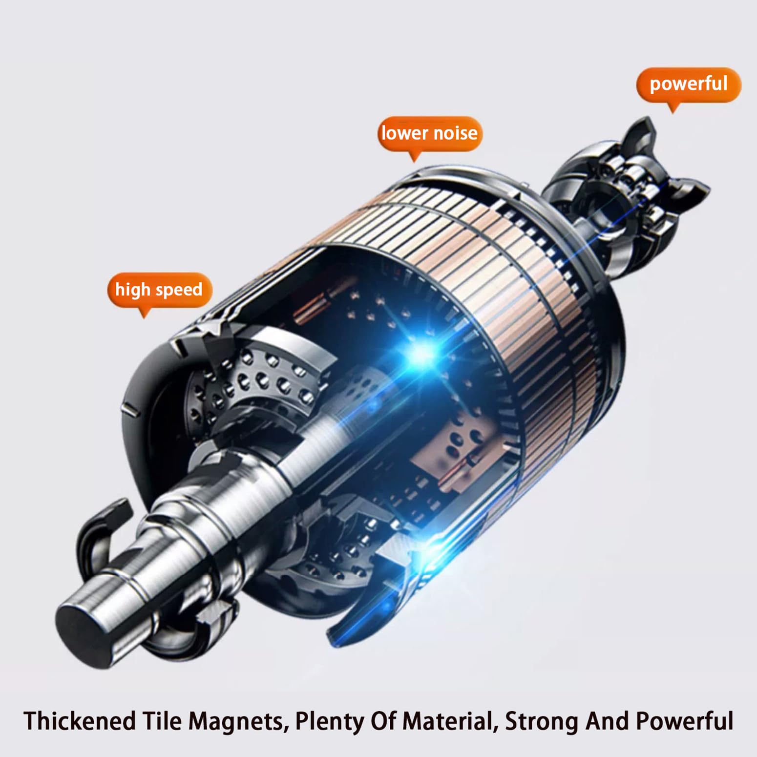 500W-1800W Motore Differenziale Brushless per Triciclo Elettrico 48V/60V/72V Motore Senza Spazzole CC, Motore A 5 Fori E 16 Denti per Tricicli Elettrici, Golf Cart E Go-Kart