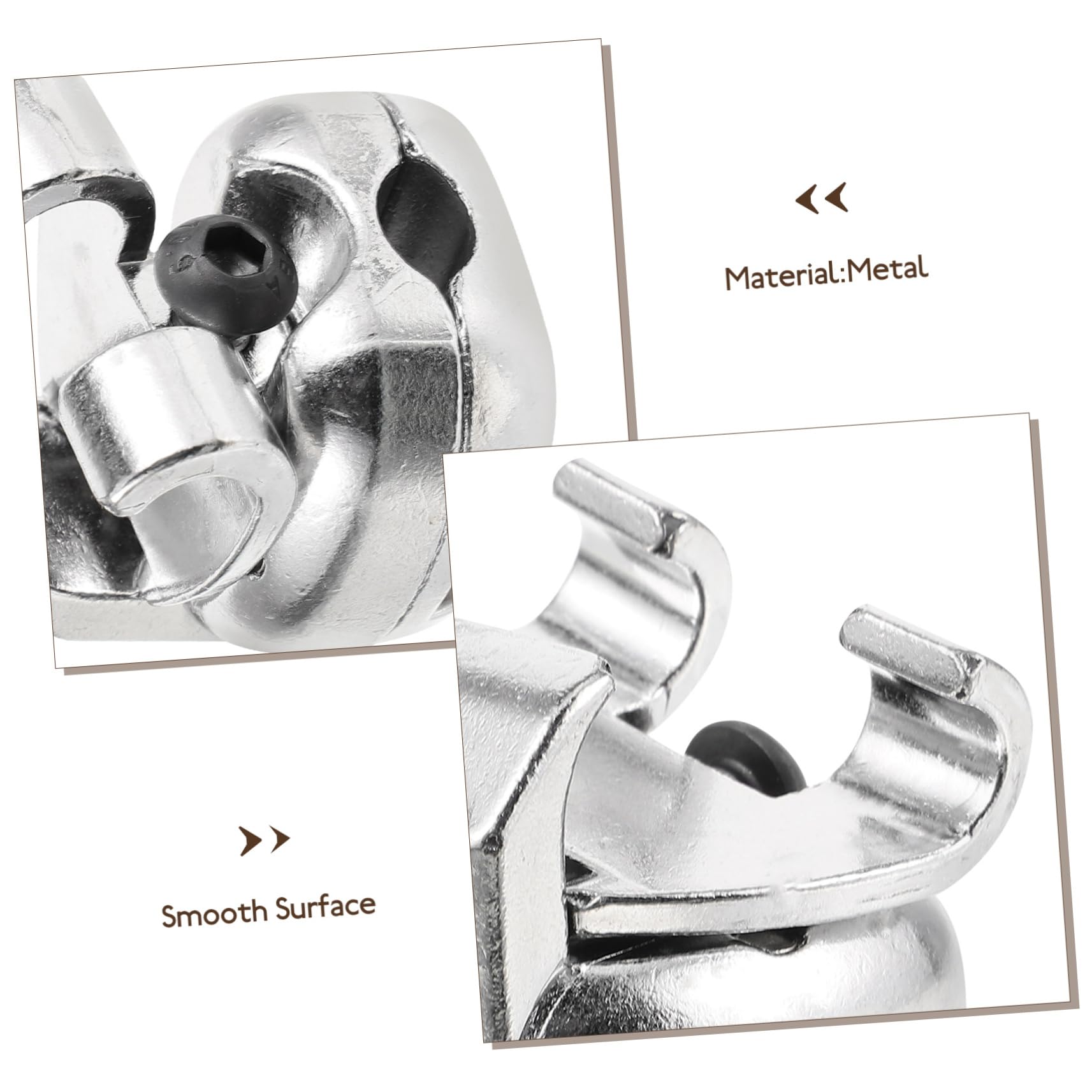 Abrazadera Multiusos para Batería de Metal Plata, Soporte | Músicos, Repuesto de Clip Dañado, Pieza Portátil para Montaje y Fijación de Brazo en Rack