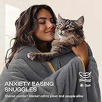 Vista 54 de Cobija impermeable para mascotas, a prueba de líquidos y orina, para sofá, cama, sillón, reversible, vellón, forro polar, protector de muebles