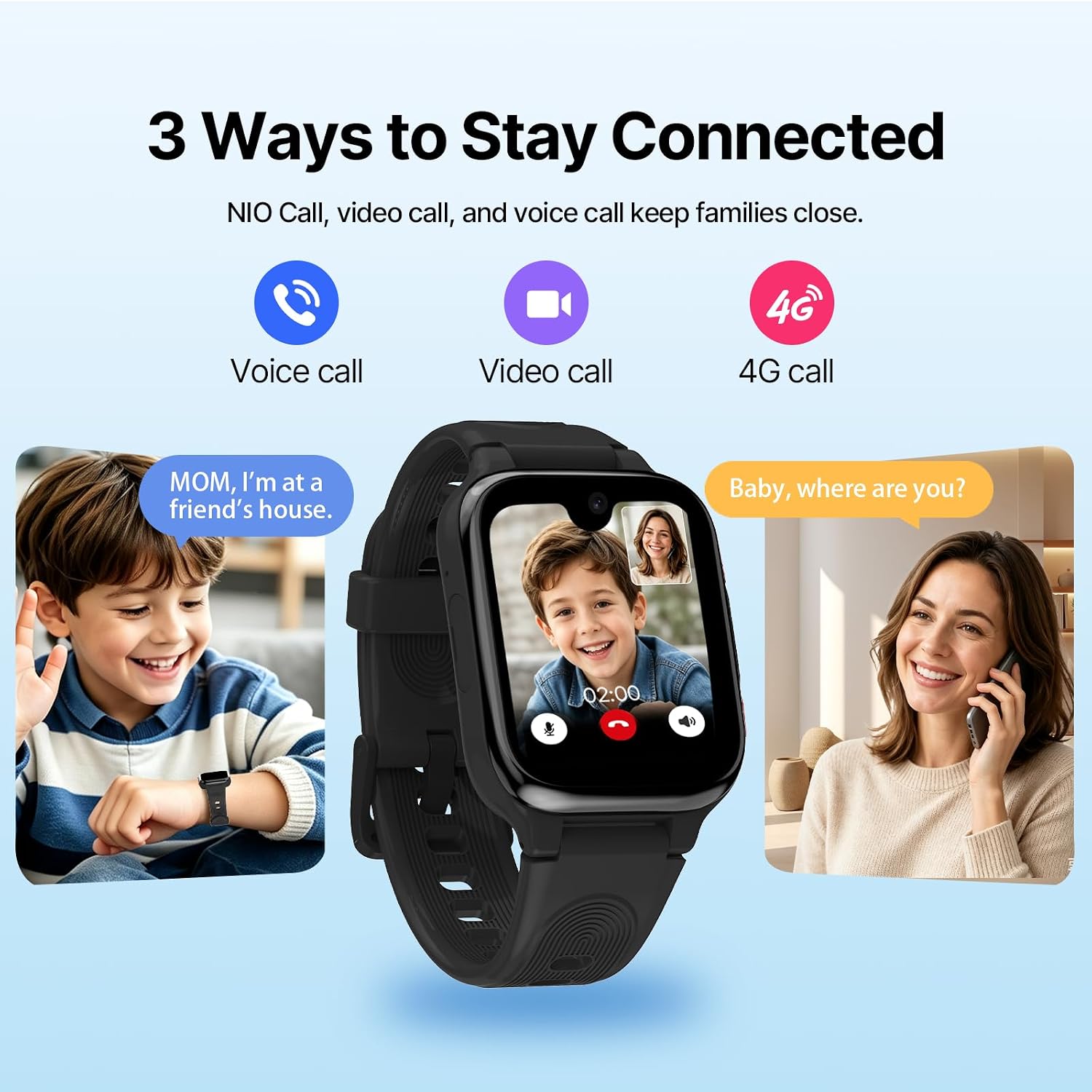 K9 Kids GPS Tracker Watch, AI Voice & Video Call, 1.78" AMOLED, 4G Smartwatch with SOS, Parental Controls, School Mode, IP68 Waterproof Kids Smartwatch for Teens Ages 3 and Up 4 717u2YObAPL. AC SL1500