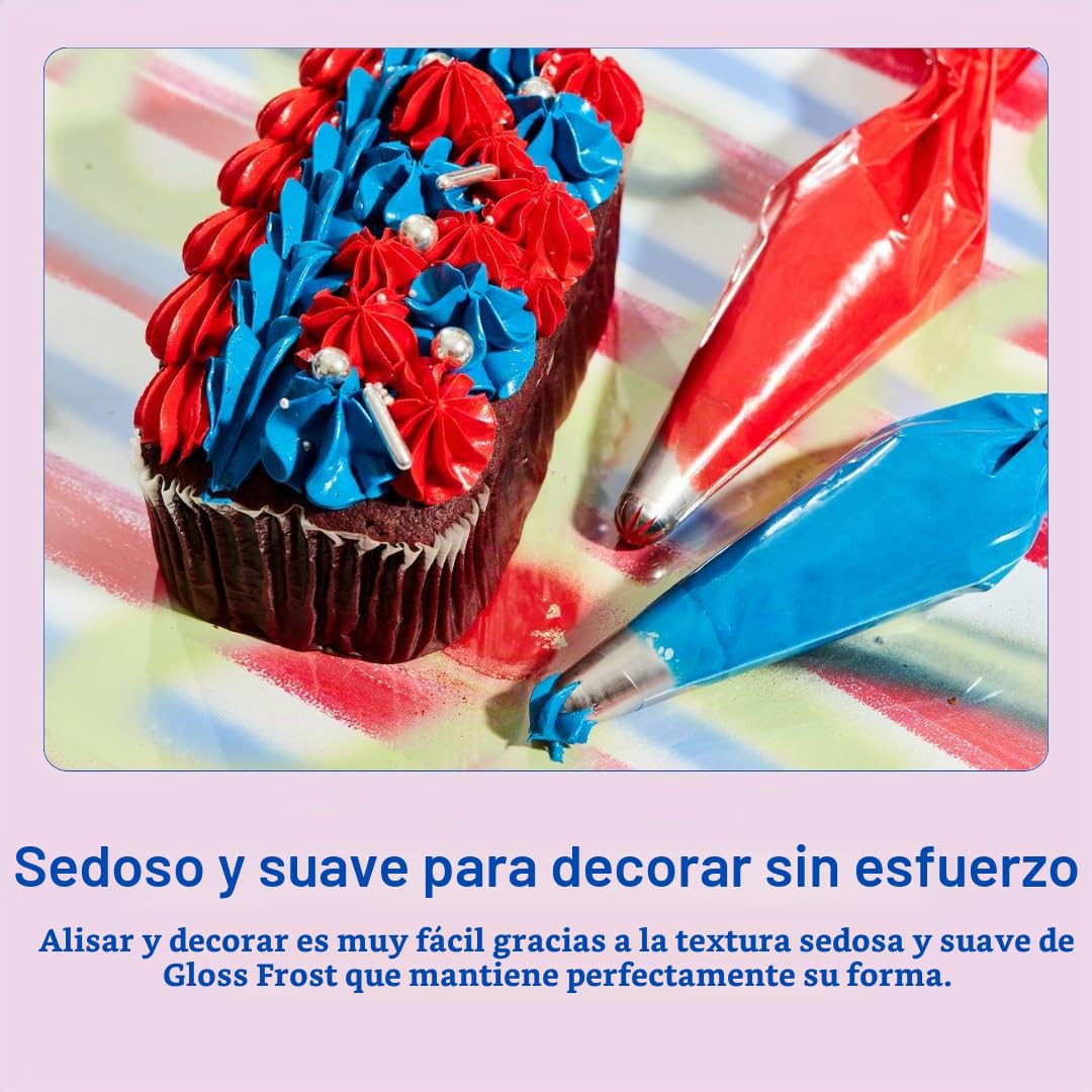 Colour Mill Gloss Frost White Buttercream: Glaseado Blanco, Crema de Mantequilla al Estilo Merengue Suizo - 1 Litro