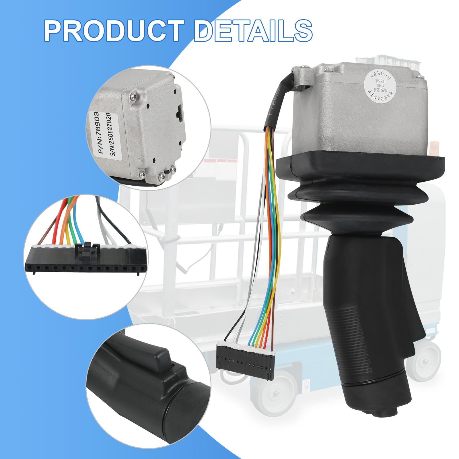 RALBDX Controller joystick Hall ad asse singolo 78903 compatibile con controller Genie Joystick GS1930 GS1932 GS2046 GS2646 GS3246 GS1530 GS2632 GS2632 GS3232 GS2032 GS2668 GS4390# 78 903 6. 04064