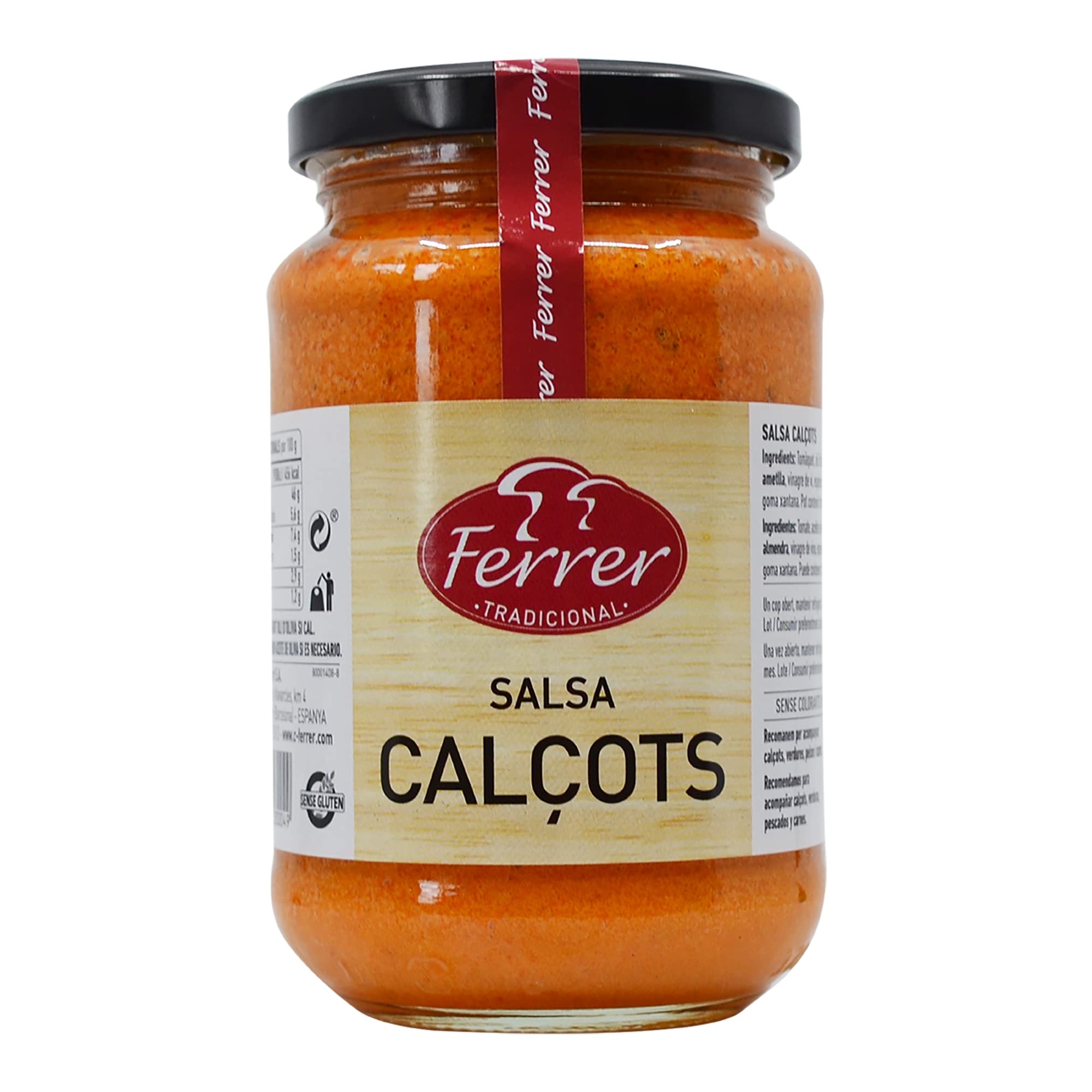Ferrer - Pack de 12 unidades | Salsa de calçots | Salsa para calçots| Auténtica salsa calçots | Calçotada| Calçots en casa | 320 g