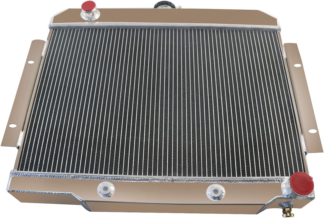 ReadyCool 4 ROW Aluminum Radiator For 72-86 Jeep/Chevy Small Block Swap CJ CJ5 CJ6 CJ7 V8