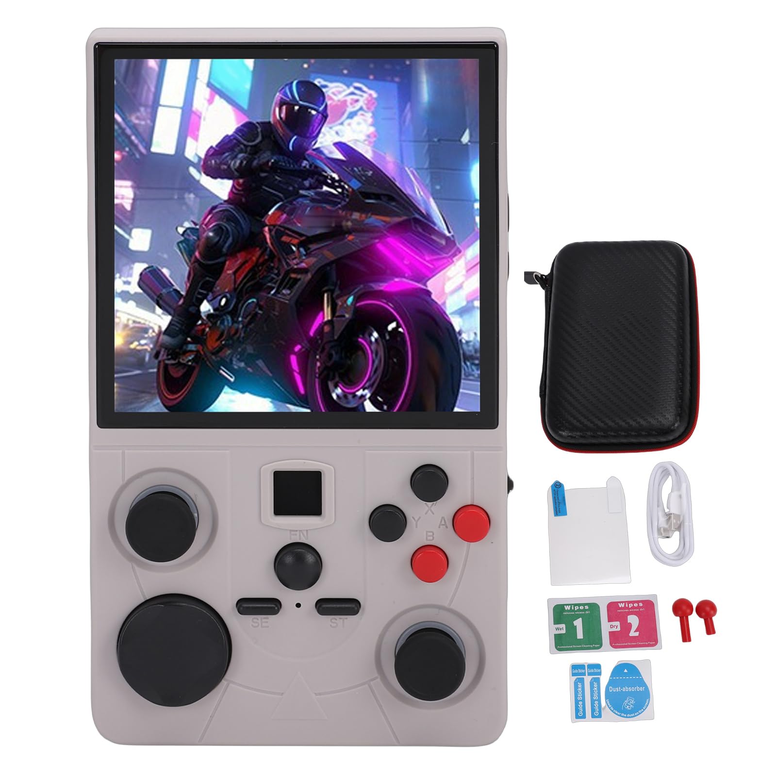 Annadue Console di Gioco retrò Portatile Dual Joystick Portatile WiFi Ampia Libreria di Giochi per Giocatori Nostalgici Batteria Li (128G)