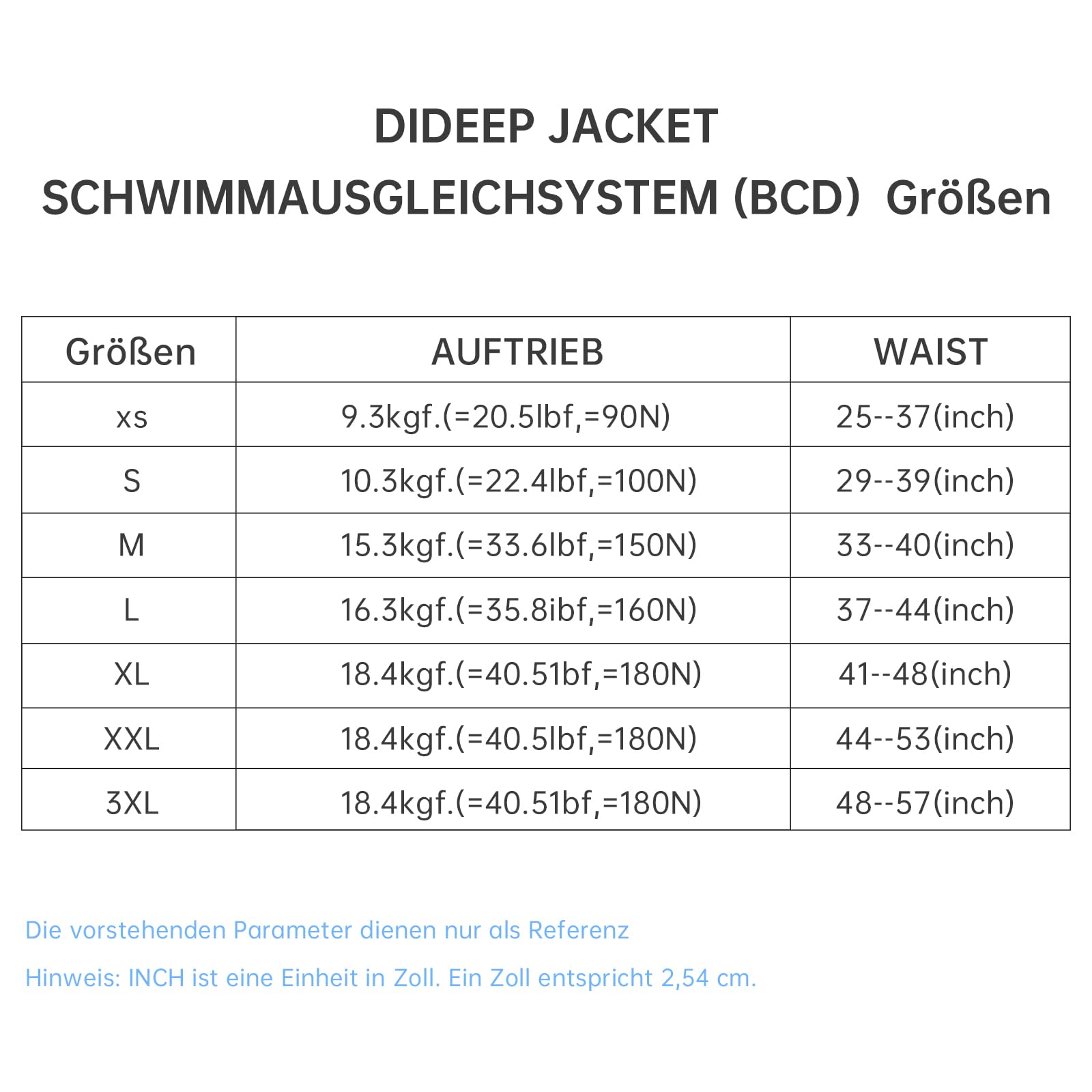 DIDEEP Tauchjacket BCD Tieftauchen Tarierweste Verstellbare Weste