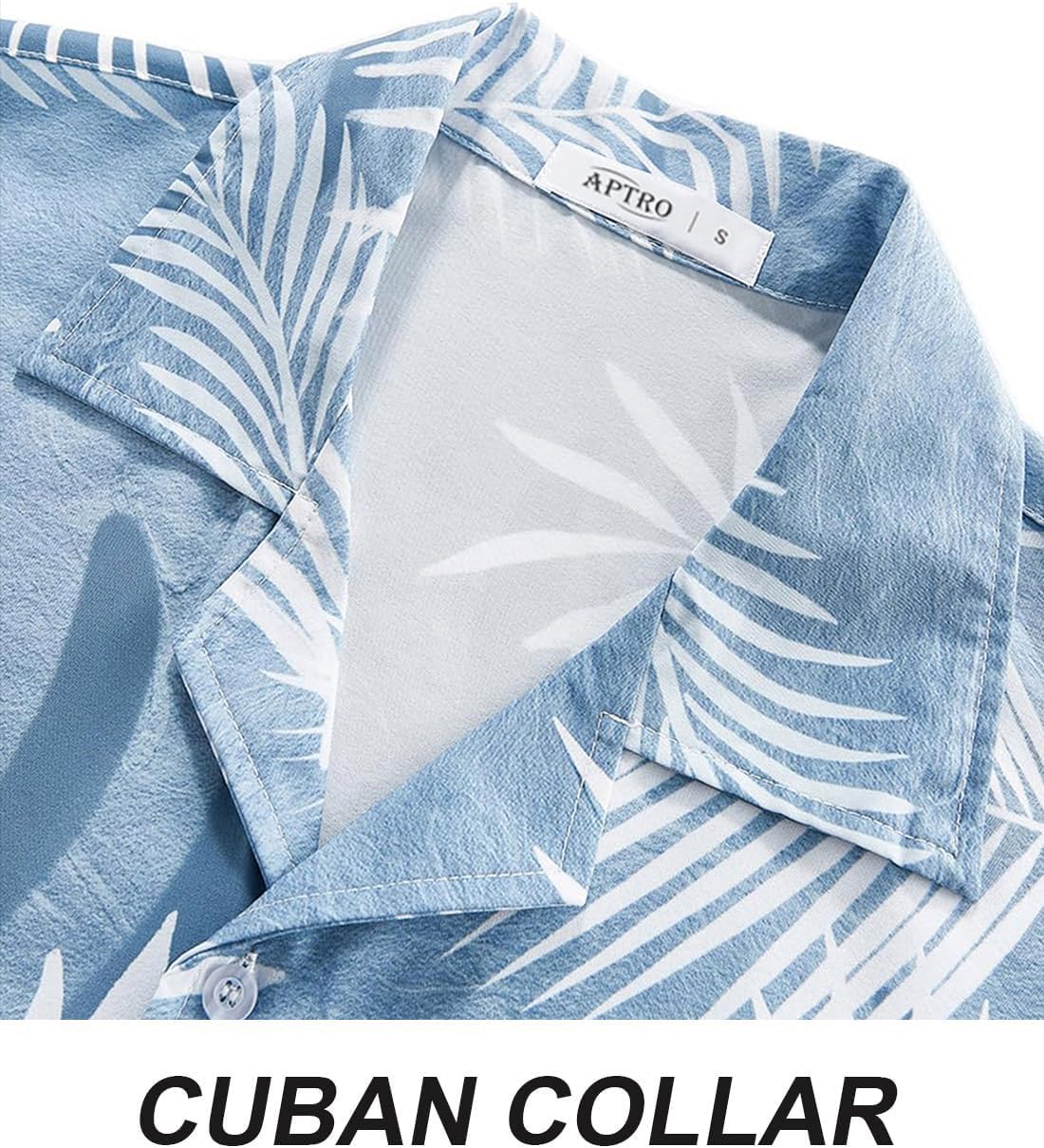 APTRO Men's Hawaiian Shirt Short Sleeve Summer Beach Tropical Button Down Shirt - Image 4