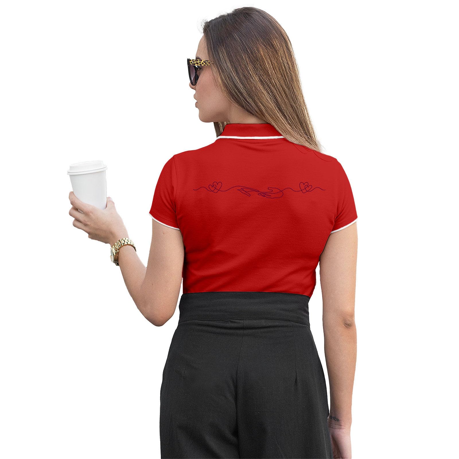 Women's Polo T-Shirt | Cotton Rich | Globally Certified Fabric | Wrinkle-Resistant | Colors Dont Fade | Regular Fit | Empathy Design-picture-56