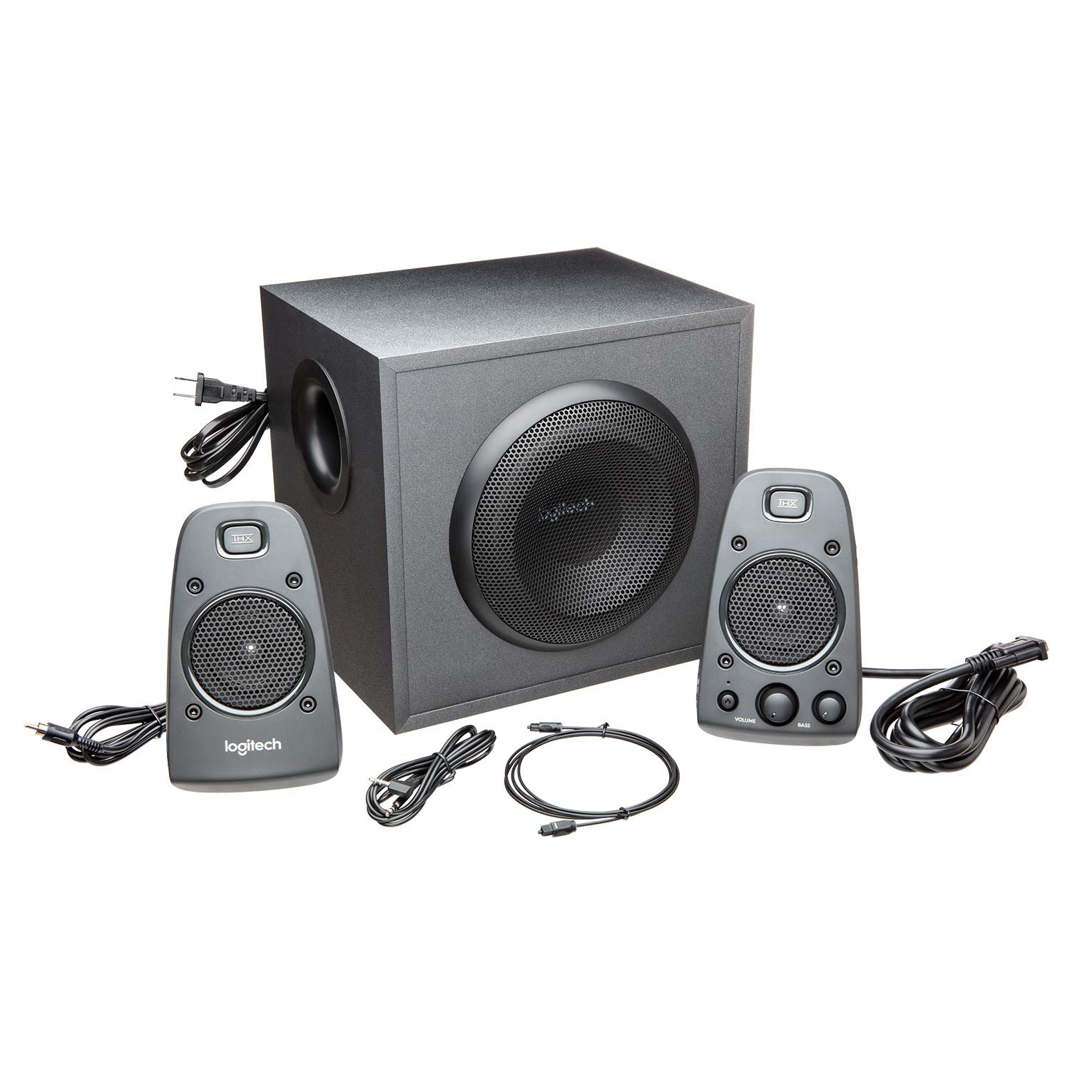 Logitech Z625 Powerful Thx Sound, Głośniki Komputerowe, Wyjątkowy Dźwięk Thx I Technologia Optyczna, Analog, Pc/Mac - Czarny,980-001256
