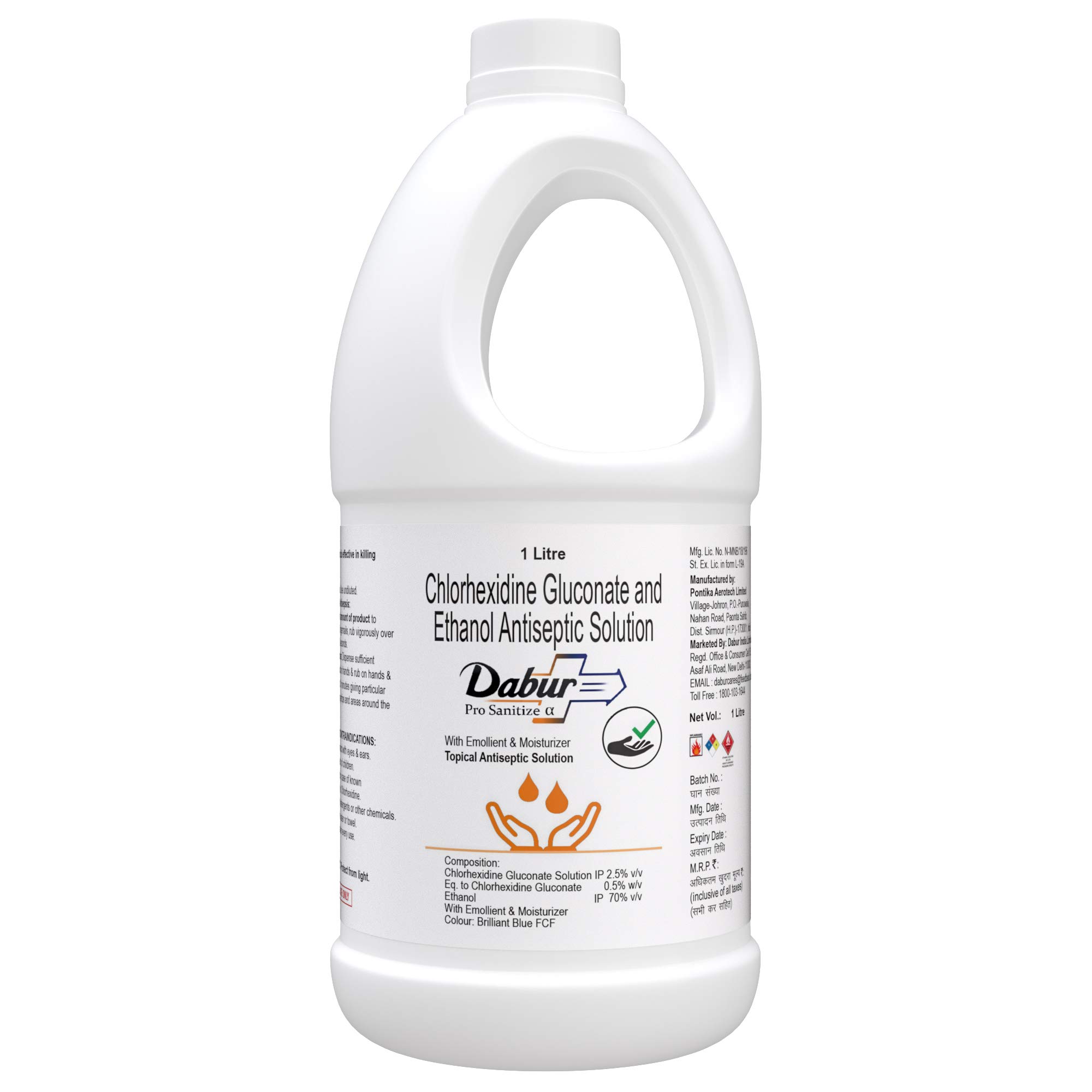 DABUR Pro Hand Sanitizer - 1 L (B089ZZTMN7) Amazon Price History, Amazon Price Tracker