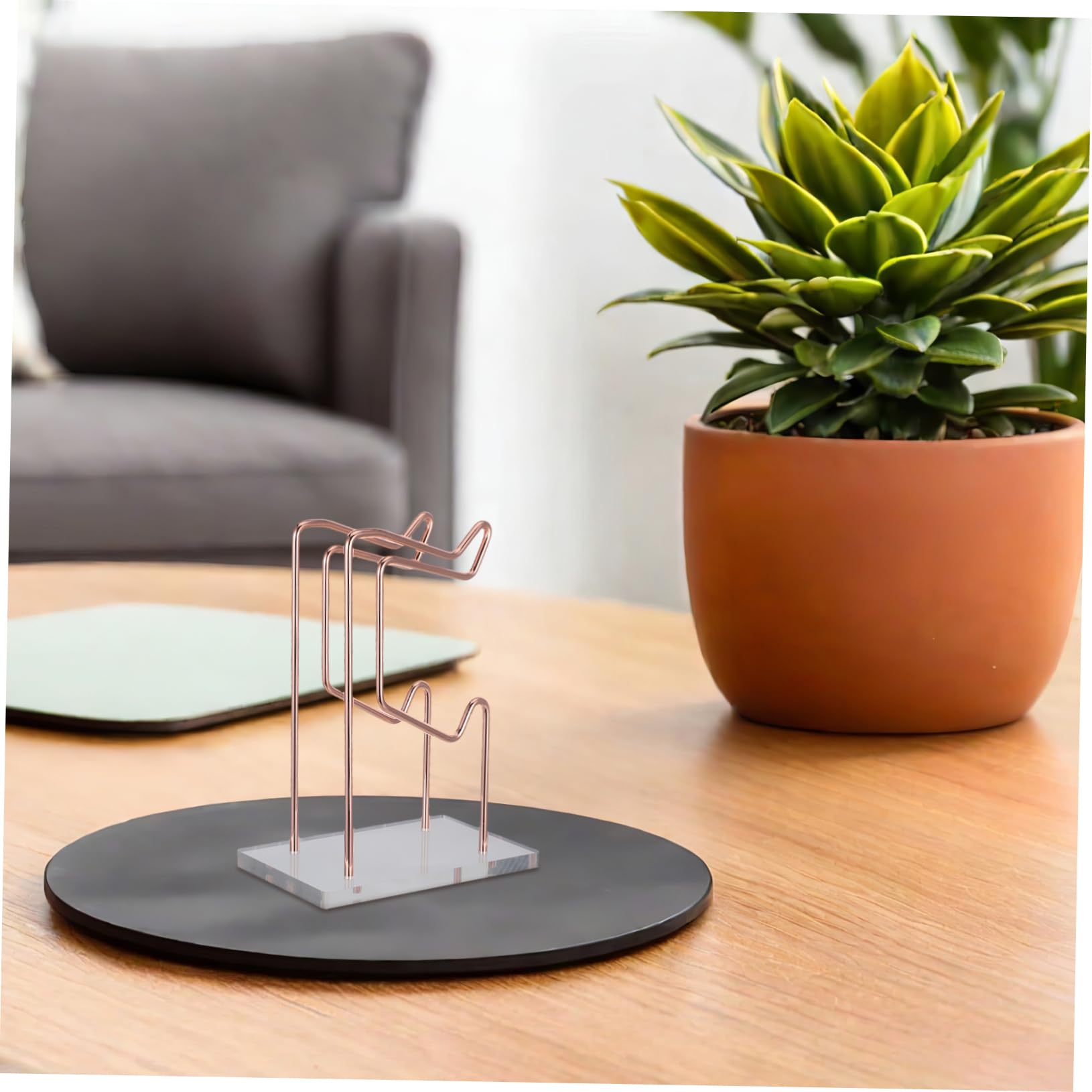 Soporte De Auriculares y Controlador De Base Acrílica Organizador De Escritorio Para Accesorios De Gaming Almacenamiento Funcional y Diseño Moderno