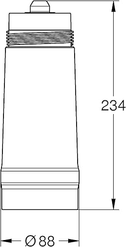 Miniatura 3 de Grohe 40404001 Filtro de agua de repuesto azul de 5 etapas con capacidad de 158.5 galones