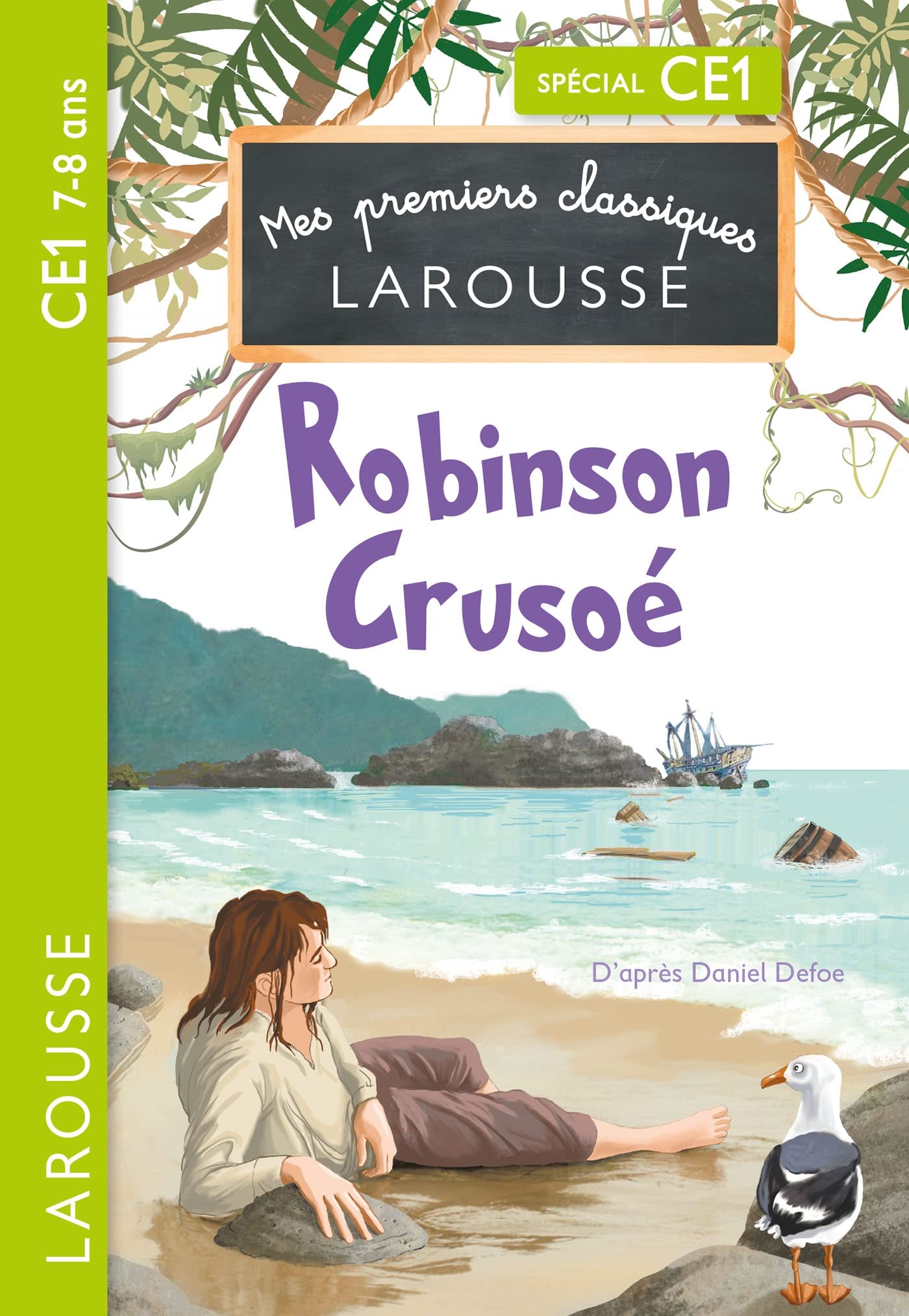Mes premiers classiques larousse - Robinson Crusoe - CE1