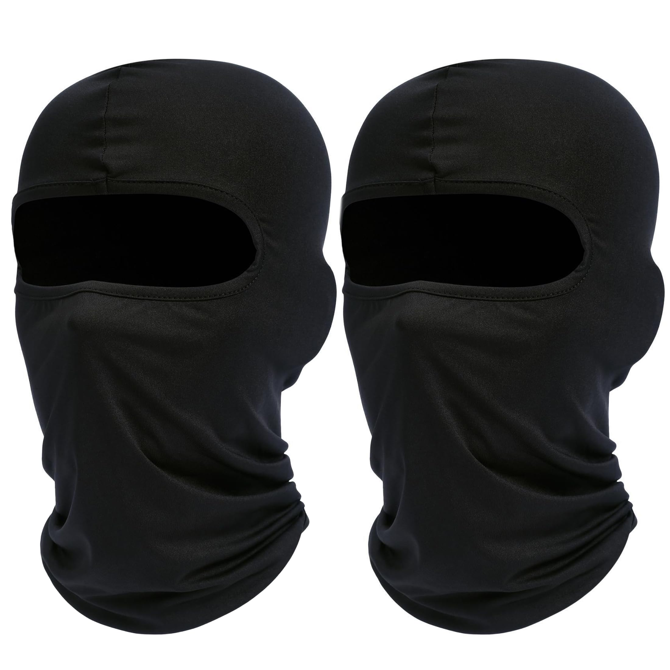 ROXUN Ski Mask Balaclava Shiesty, 2 Pack Neck Gaiter Motorcycle UV Protector Cooling for Men/Women Black