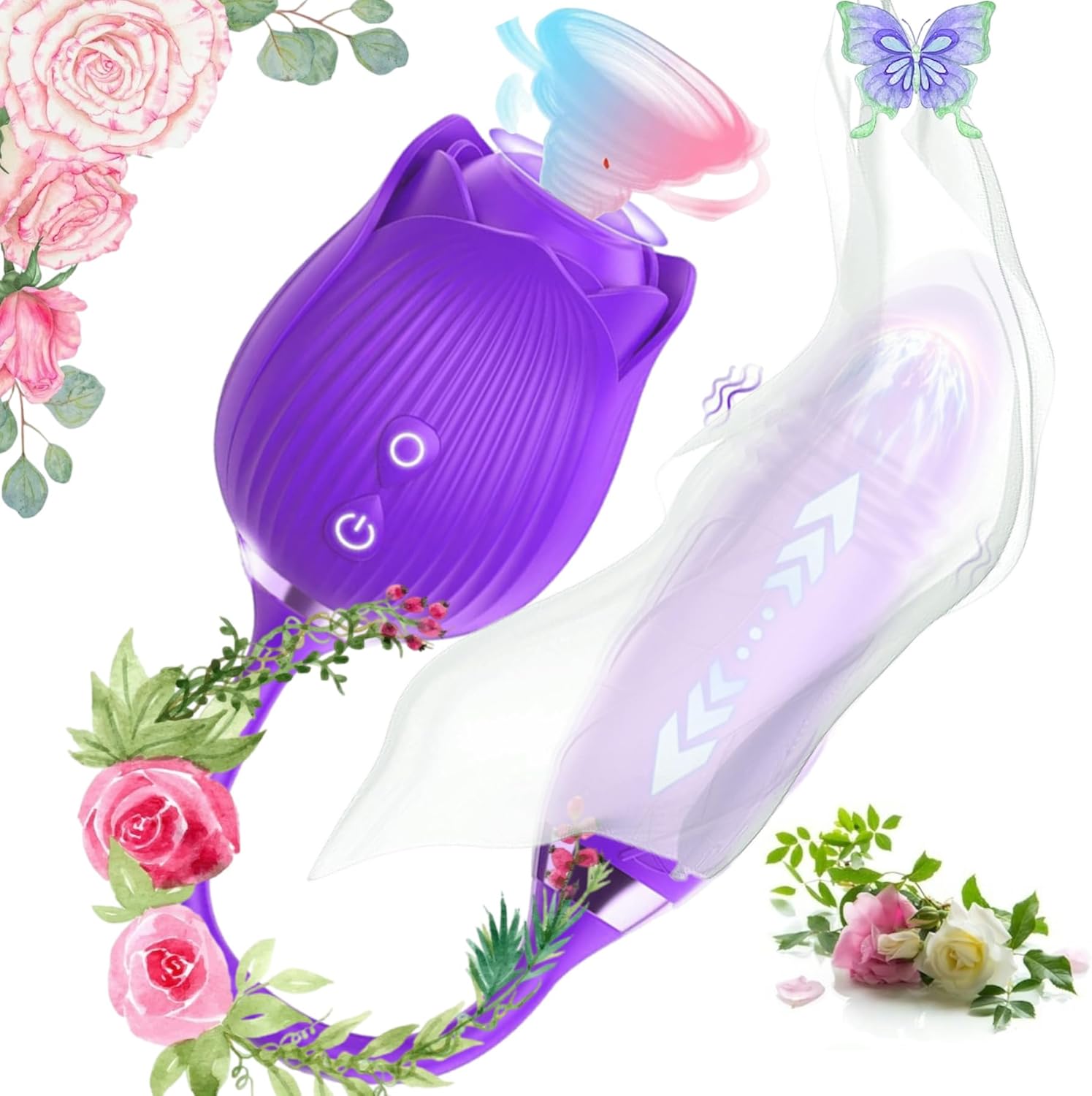 Rose Adult Tool for Women, Rose Viboators Toys Clitioral Sucker Powerful Vibrateirs for Women Today Adult Viboators 9 Speed Adult Toys Waterproo Automatic Electric Adult Toys Machine PP387