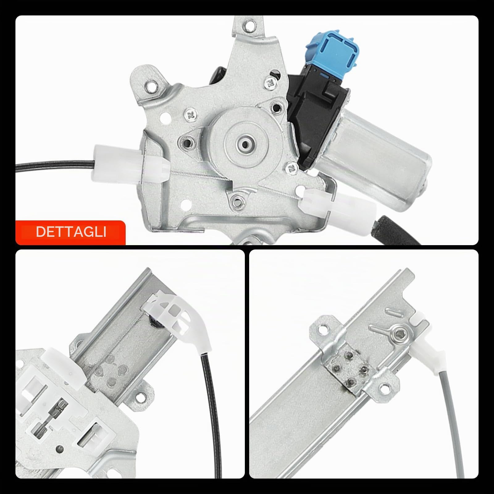 Frankberg Alzacristallo elettrico con motore 4/5 porte 2 Poli anteriore | con motore, 4/5 porte, 2 poli, davanti, Sinistra, 807211KA0C; 807211KA0C; Compatibile con: Juke F15