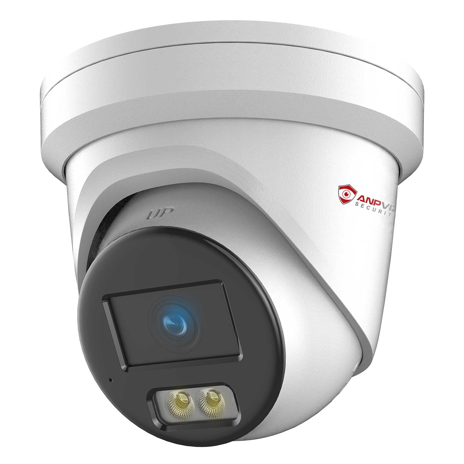 Anpviz 4MP PoE IP Camera Outdoor, Perimeter Protection, 0.0008Lux@F1.0 Starlight Color Night Vision 100FT, Human/Vehicle Detection, Metal Turret