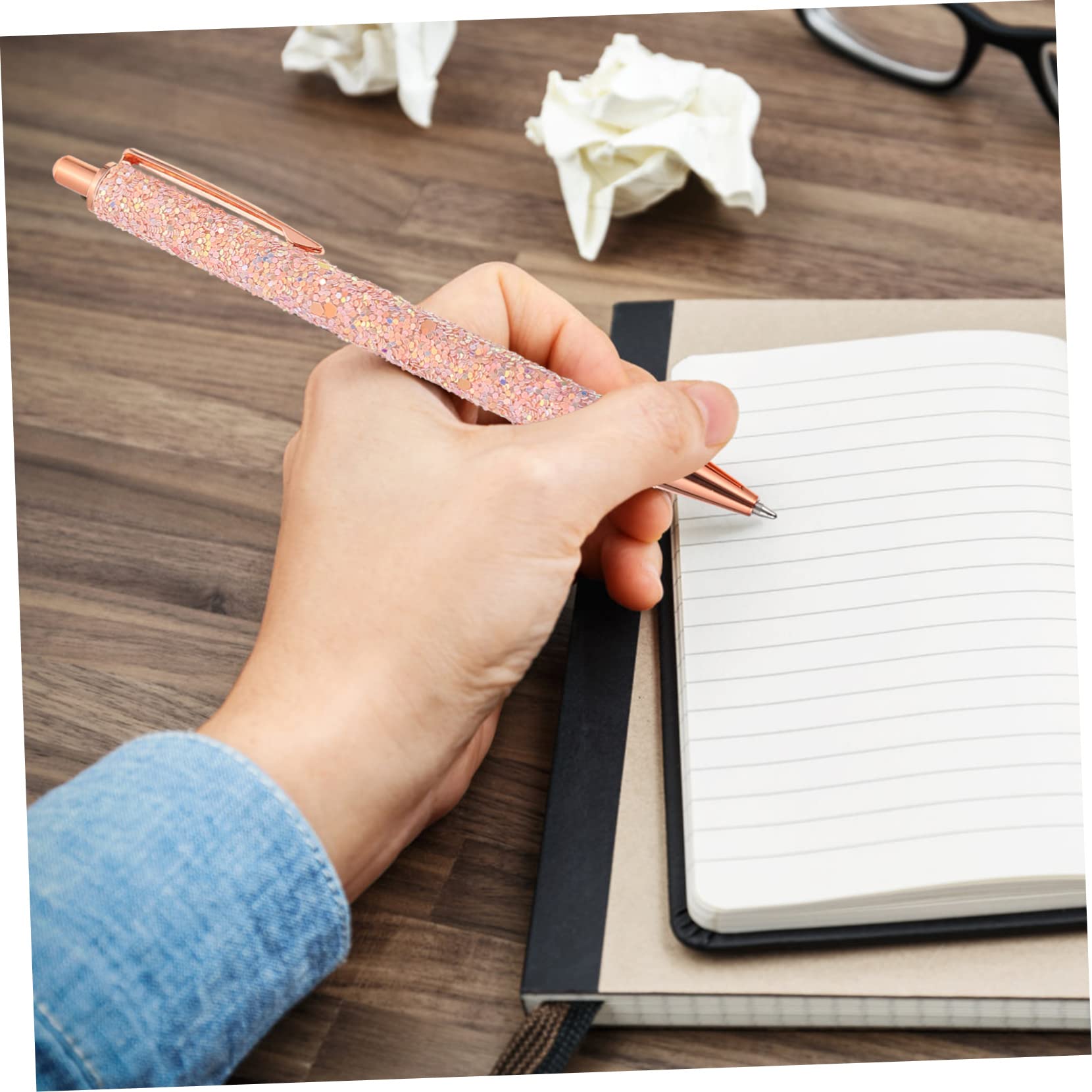 Lurrose Lot De 5 Stylos À Bille Multi-usages Stylos Publicitaires En Métal Stylos À Bille À Pression Nouveautés Pour Étudiants Familles Et Professionnels 4 Pièces X 5