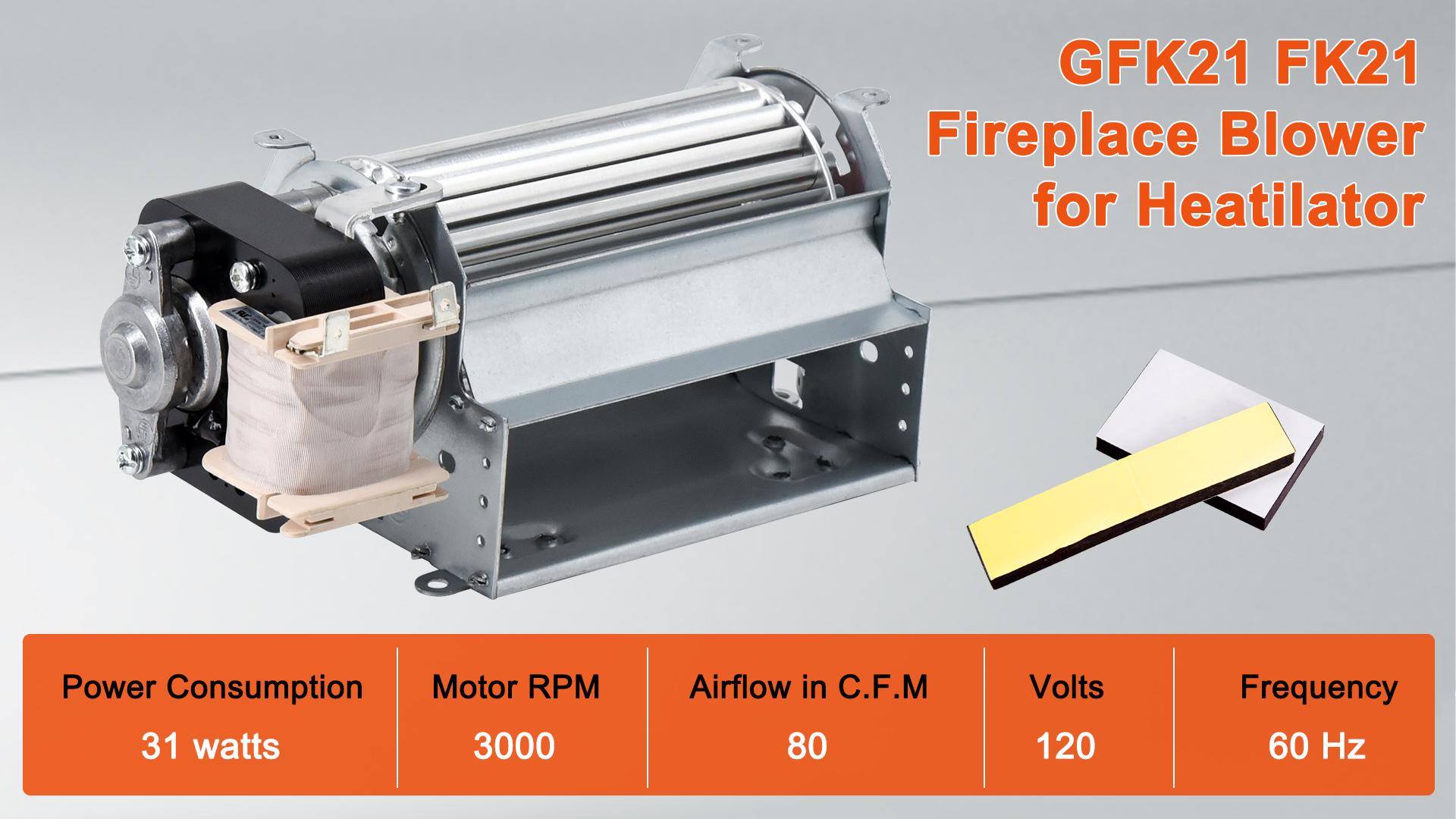 Amazon.com: Adviace Replacement GFK21B Fireplace Blower Fan for