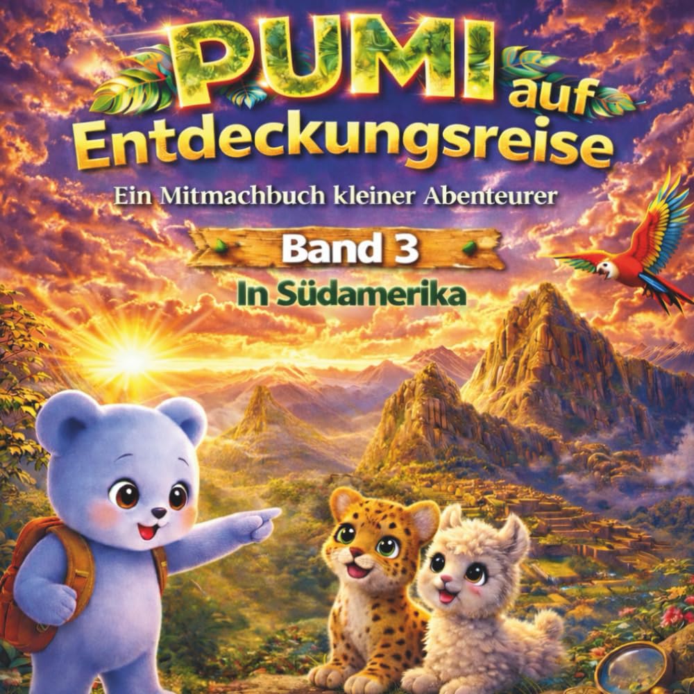 PUMIs Entdeckungsreise: Südamerika: Ein interaktives Mitmachbuch über Dschungeltiere und Abenteuer für Kinder von 3-6 Jahren (PUMI - Mitmachbücher für kleine Entdecker)