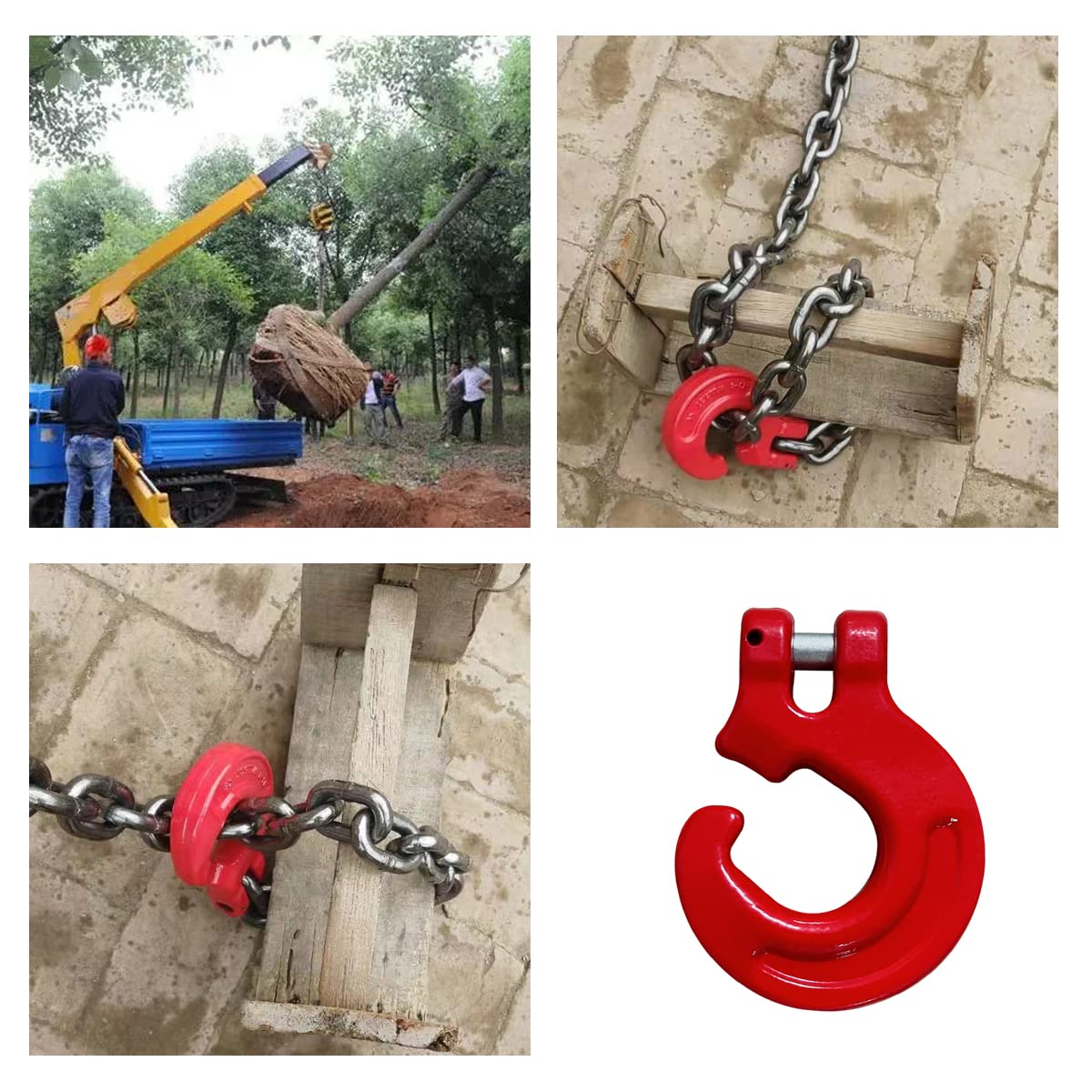 Logging Chain Hooks - 2 Pack, 4400Lbs Capacity -4