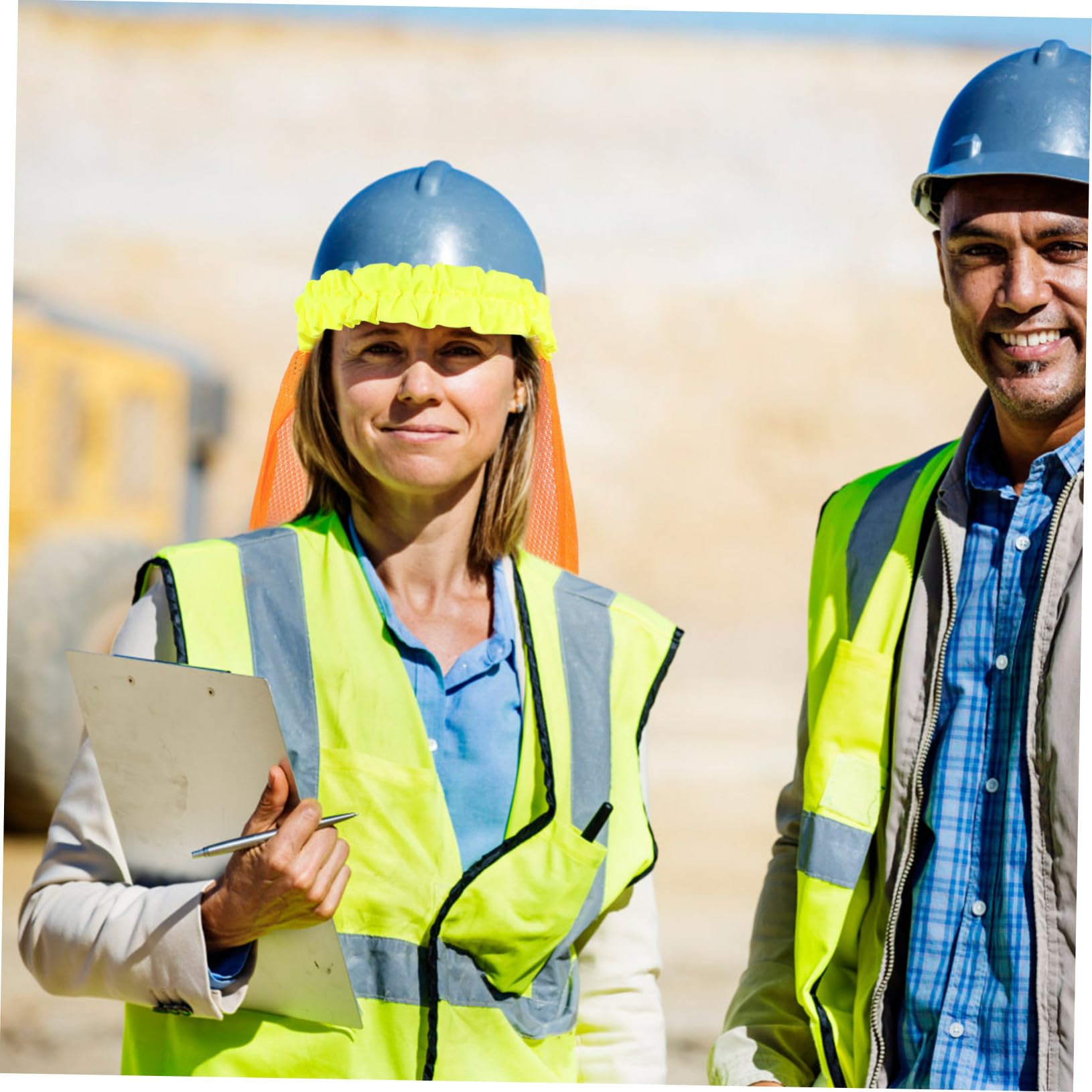 SHINEOFI Visiera Parasole Per Elmetto Uv Copertina Casco Hardhat Protezione Per Il Collo Protettore Del Cappello Accessori Per Elmetti Rete in Fibra Chimica