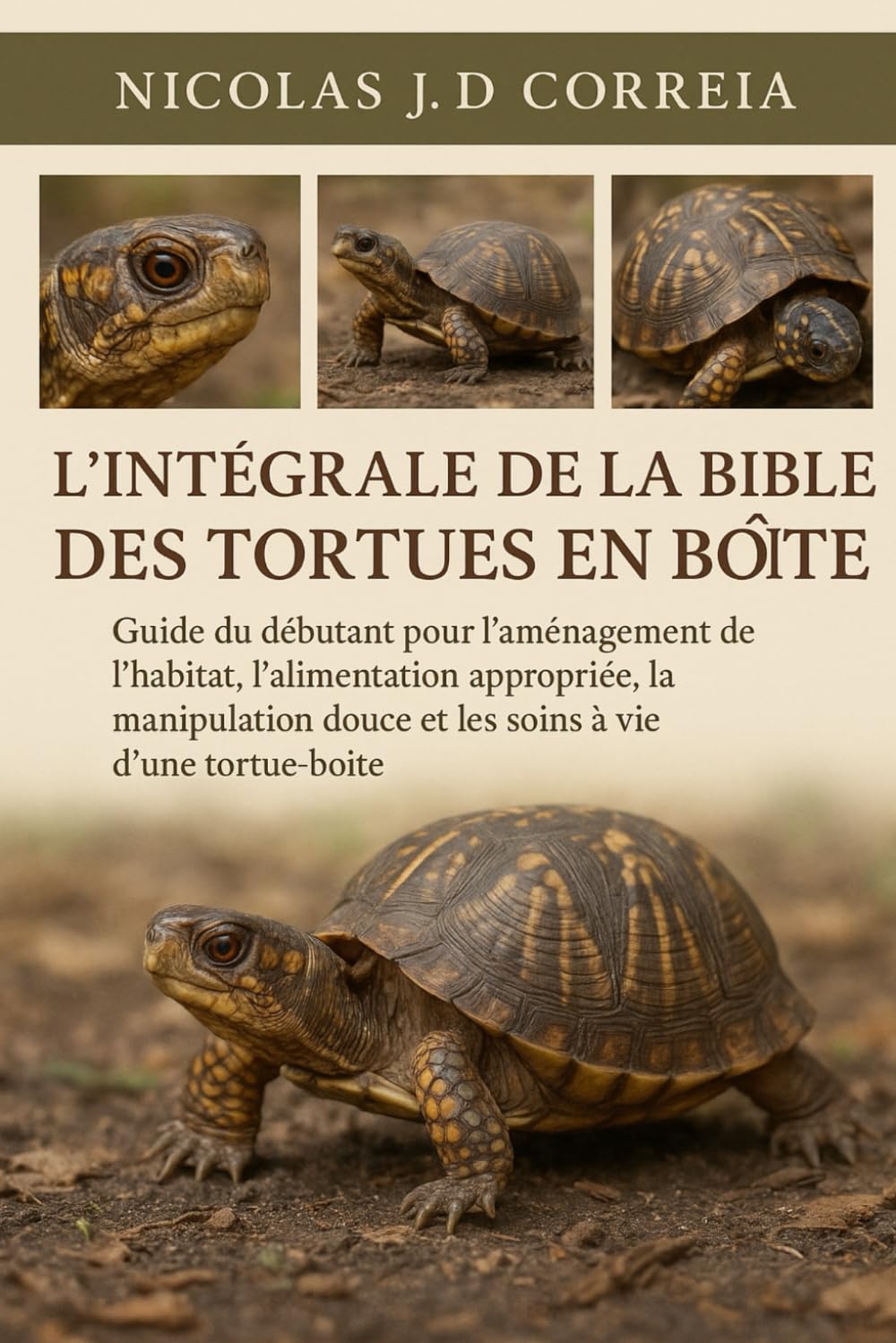 L'INTÉGRALE DE LA BIBLE DES TORTUES EN BOÎTE: Guide du débutant pour l'aménagement de l'habitat, l'alimentation appropriée, la manipulation douce et les soins à vie d'une tortue-boîte