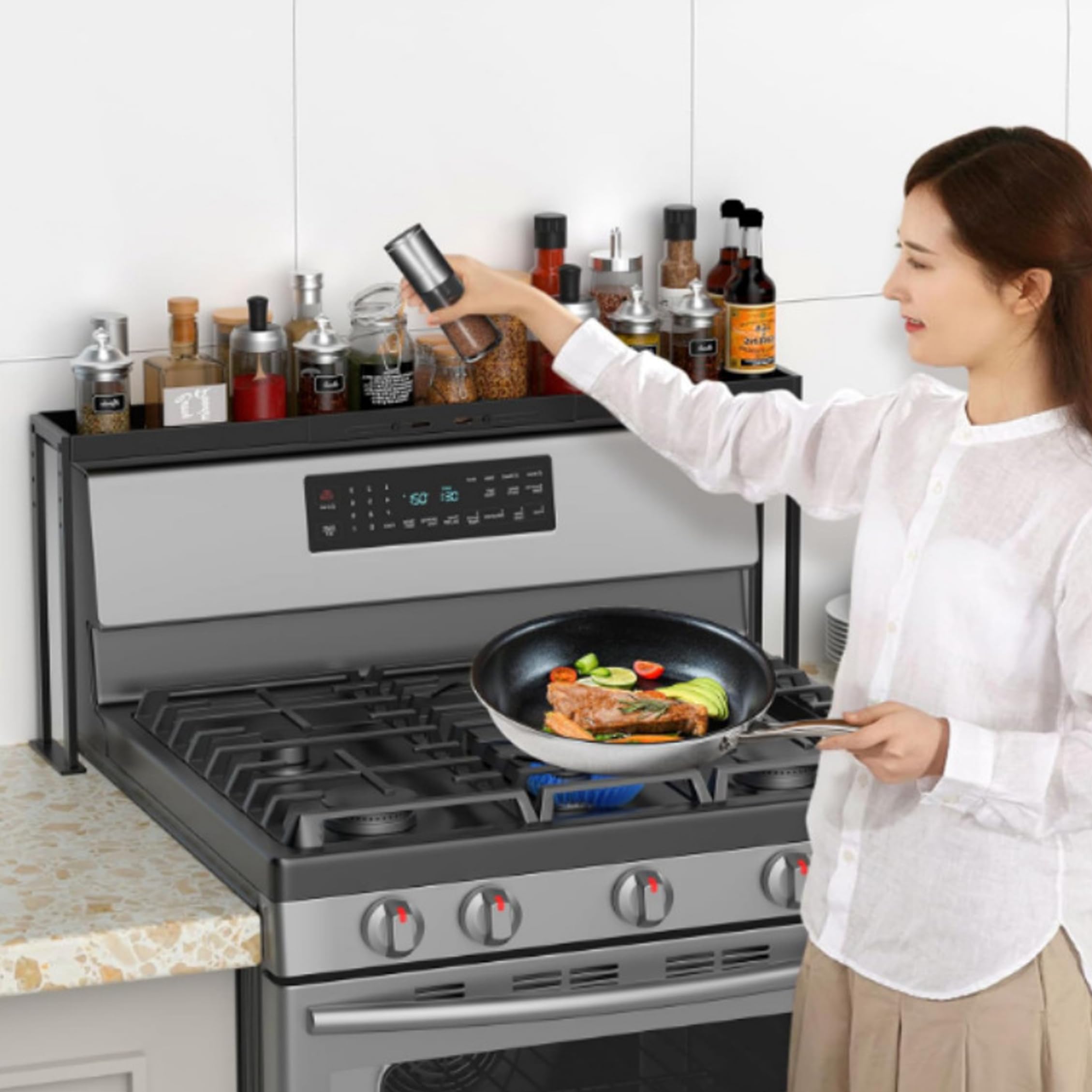 26.5-32.8 Ampliable sobre el organizador de cocina