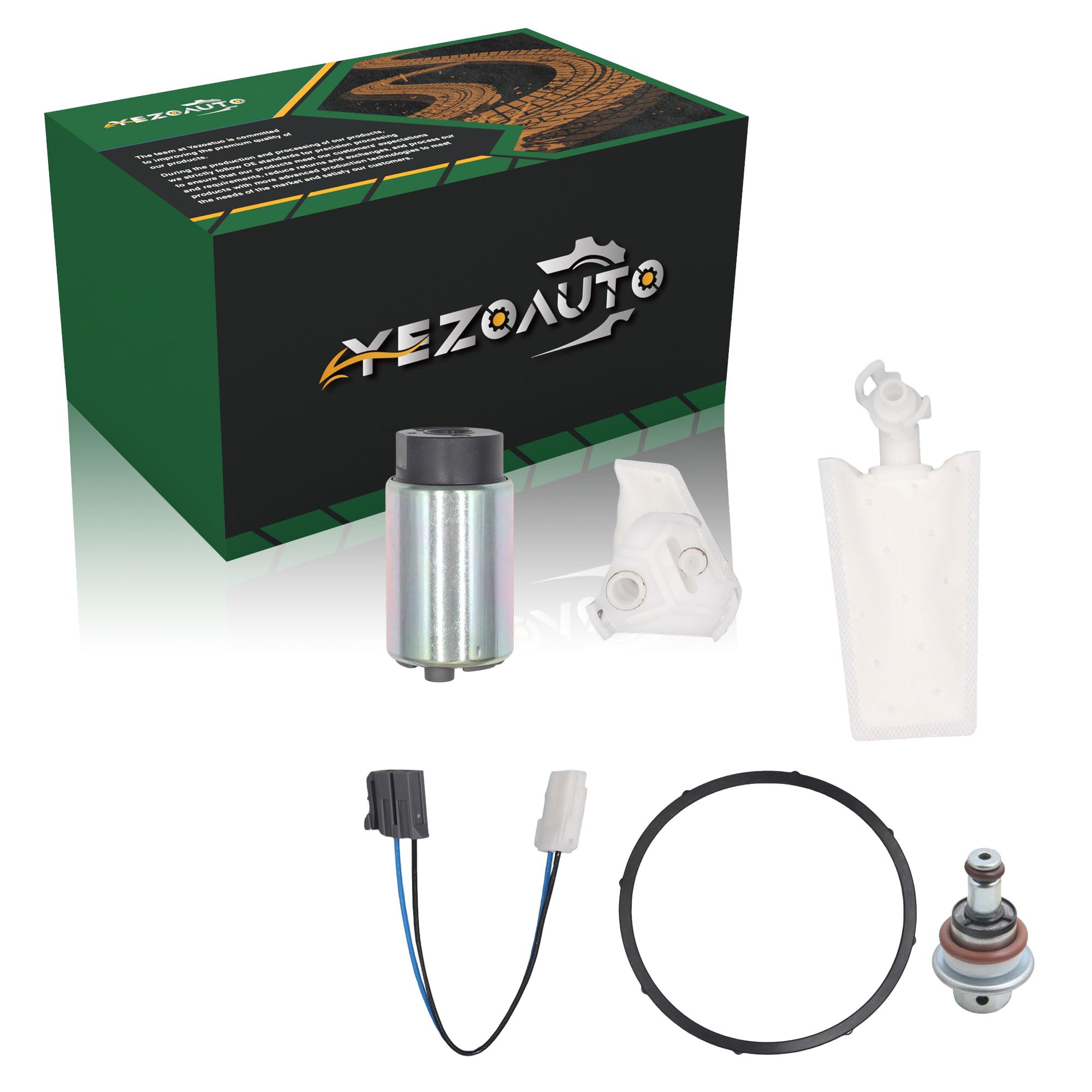 Yezoauto Fuel Pump for Yamaha Grizzly 550 700 EPS 07-21 / KODIAK 700 16-21 / VIKING 700 14-16 / WOLVERINE 2016 / WOLVERINE X2 X4 2019 Replaces 3B4-