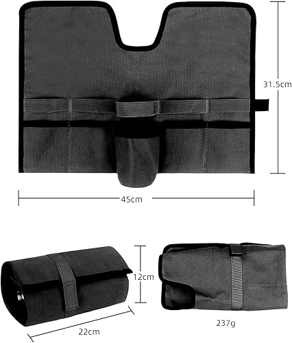 Miniatura 2 de Jaugufiy Bolsa de lona para barman de viaje kit de barman de viaje bolsa de bar bolsa profesional de barman de mixología kit de barman de cóctel