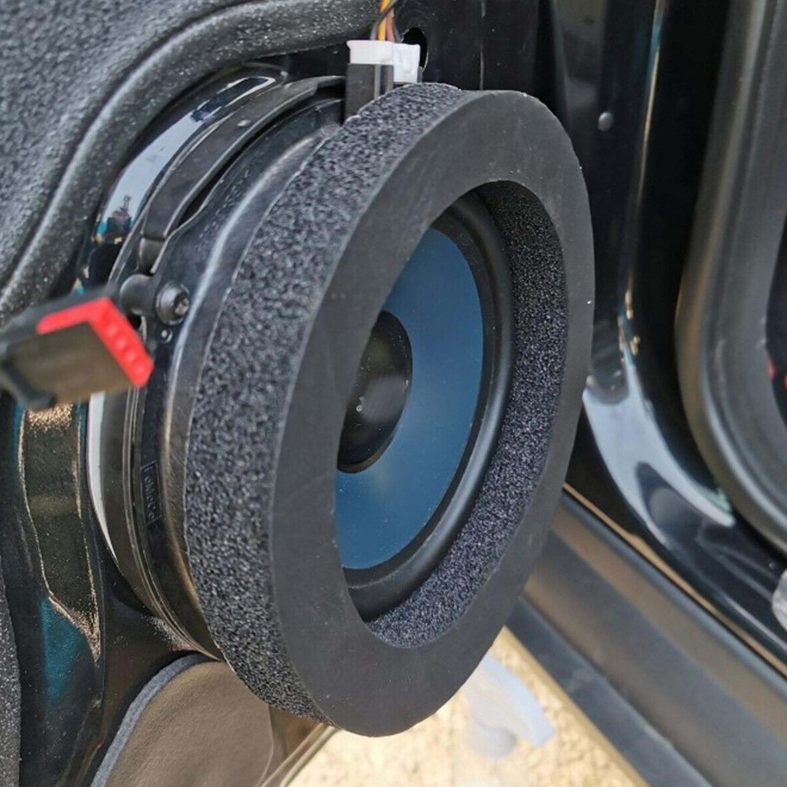 Anelli per altoparlanti per portiera auto, 16,5 cm, per appassionati di musica, modificatori di lunga durata, 4 pezzi