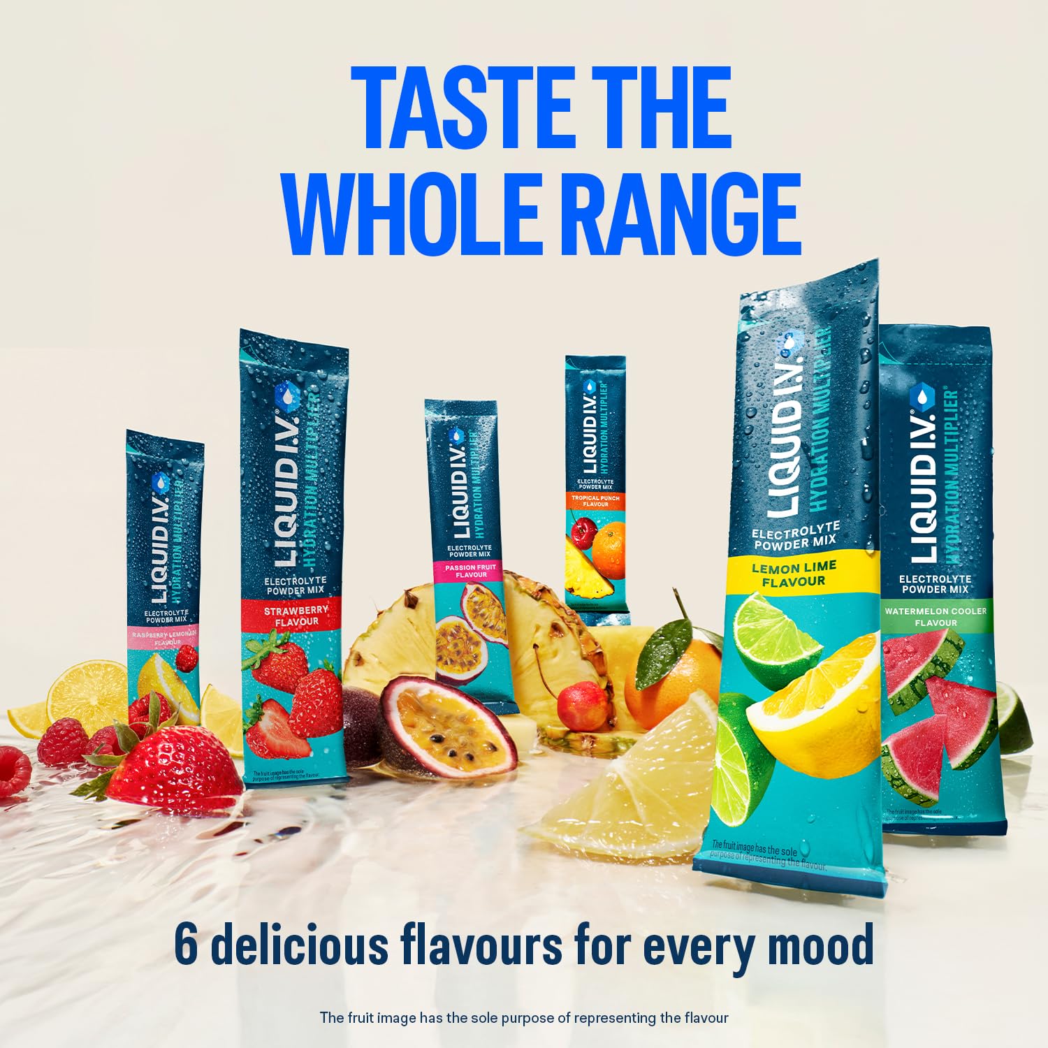 Liquid I.V. Hydration Multiplier Electrolyte Powder Mix, Lemon Lime Flavour, Electrolytes with 7 Vitamins & Minerals for Fast Hydration & Energy, Vegan and Gluten Free, 16 Sachet Sticks — view 8