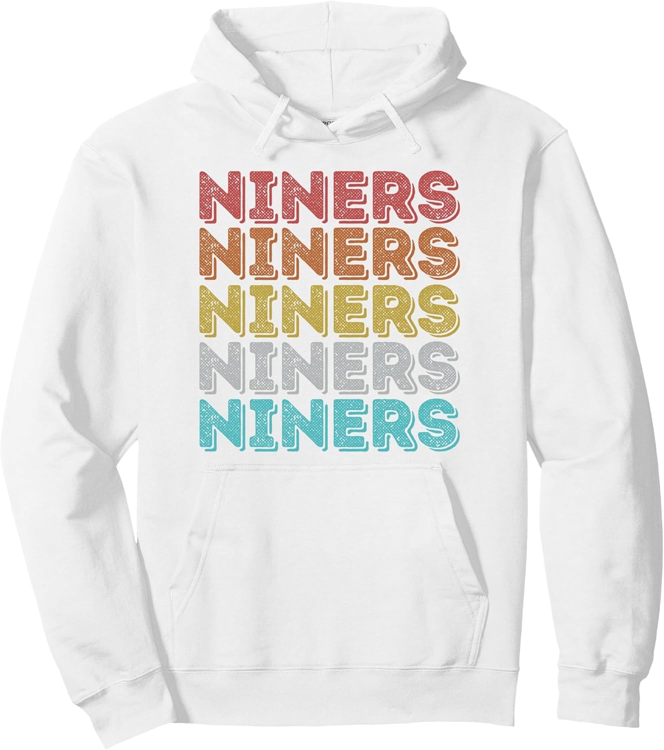 Vintage Retro Niners Pullover Hoodie