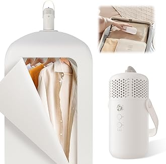 Keafont Portable Clothes Dryer, Compact Portable Dryer Machine for Apartment, RV, Travel - Premium 1000w Mini Dryer with Dry Bag, Hook for Light Clothes, Underwear