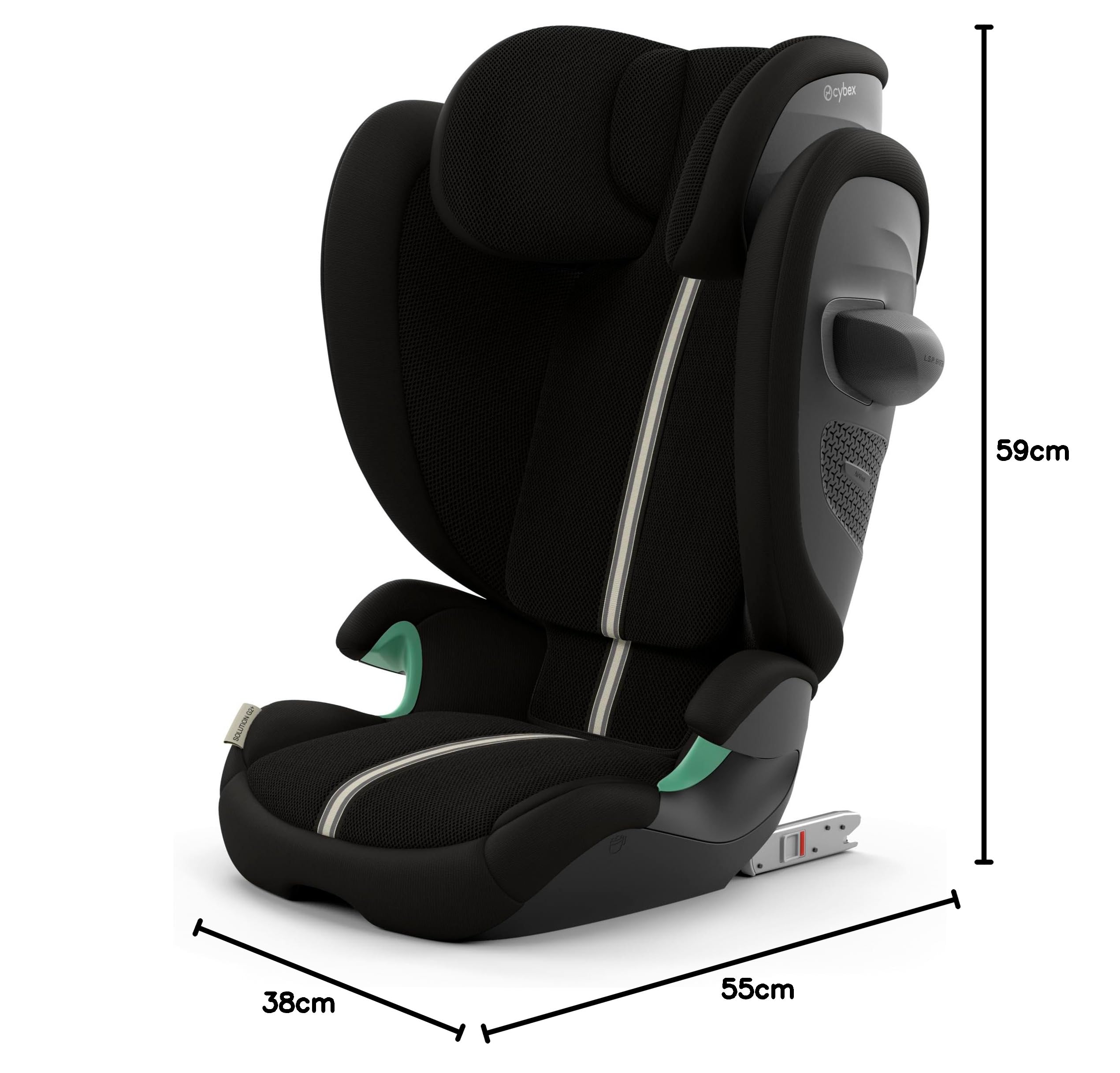 Cybex Solution G2 Plus/Moon Black-black PU1, Moon Black, Plus, Solution G2