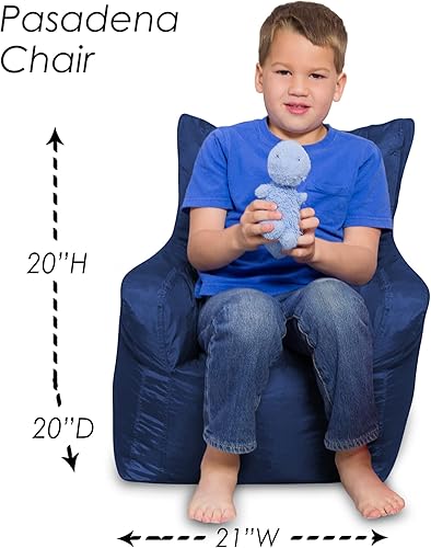 Miniatura 3 de Posh Creations Pasadena - Puf para niños pequeños y niños silla cómoda para niños nailon suave azul marino XSCC-SX019