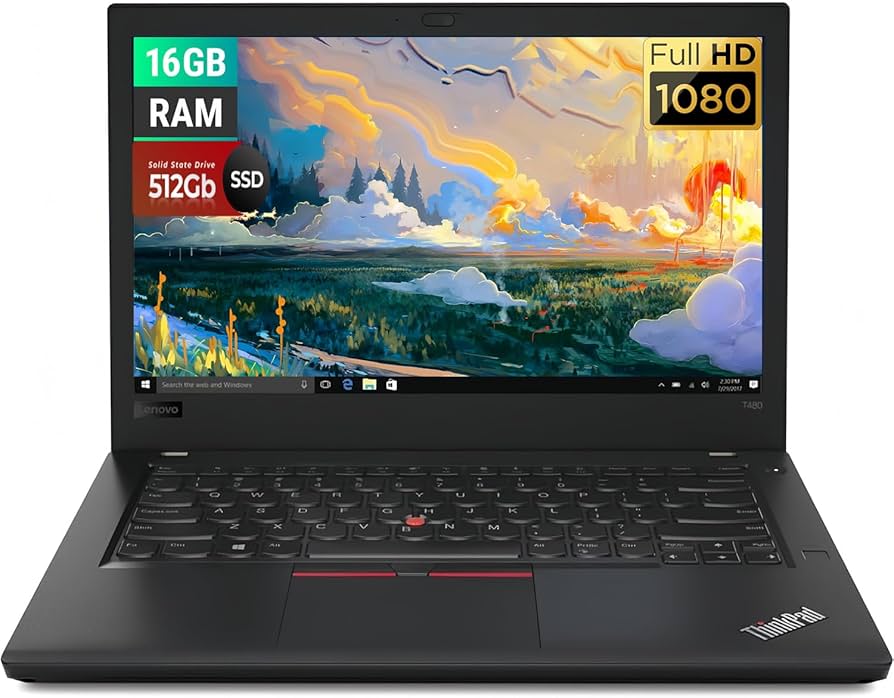 Amazon.com: Lenovo ThinkPad T480 Business Laptop, 14