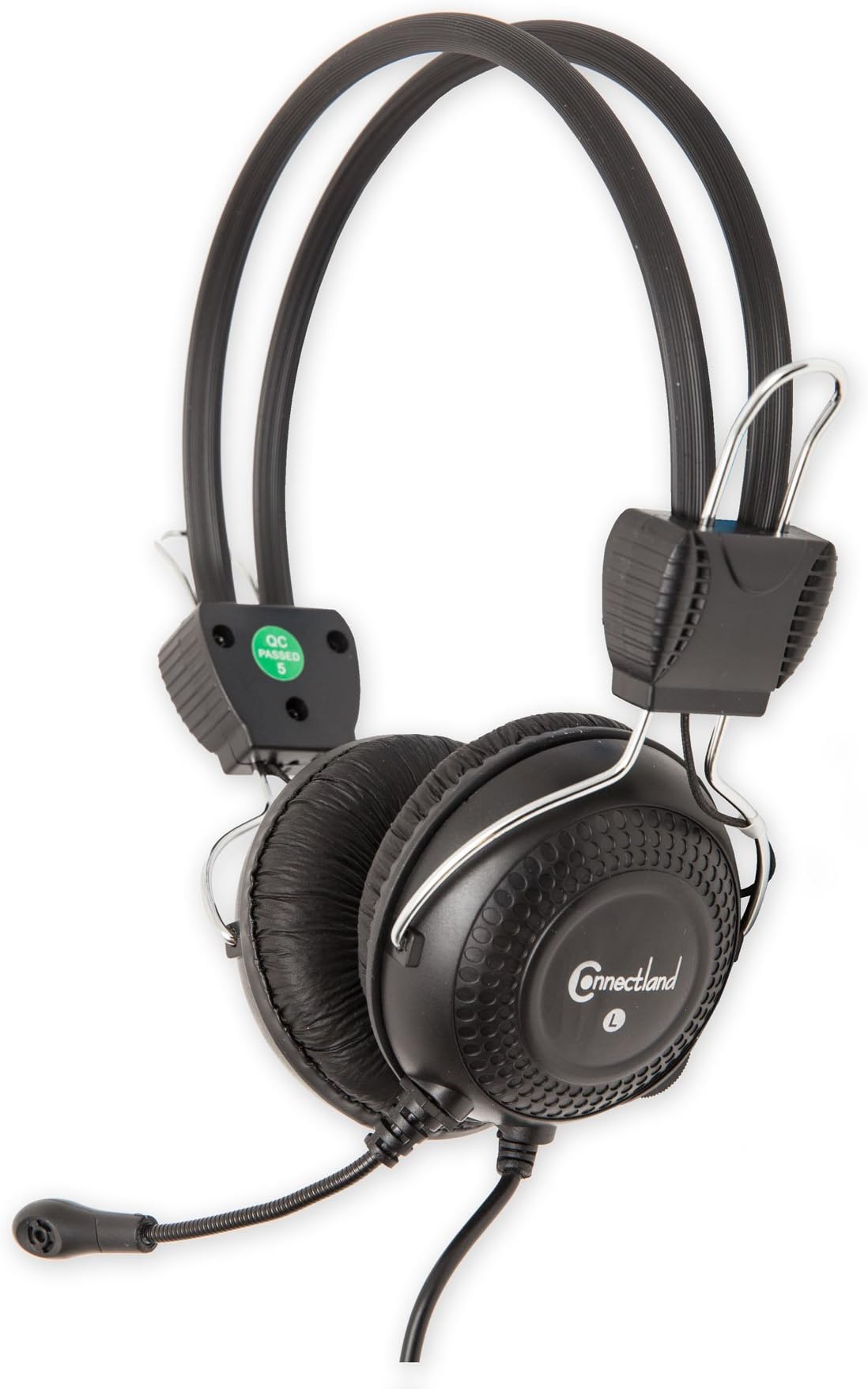 Stereo Wired PC On Ear Gaming Headset with flexible Boom Mic 3.5mm Audio Jack Plug