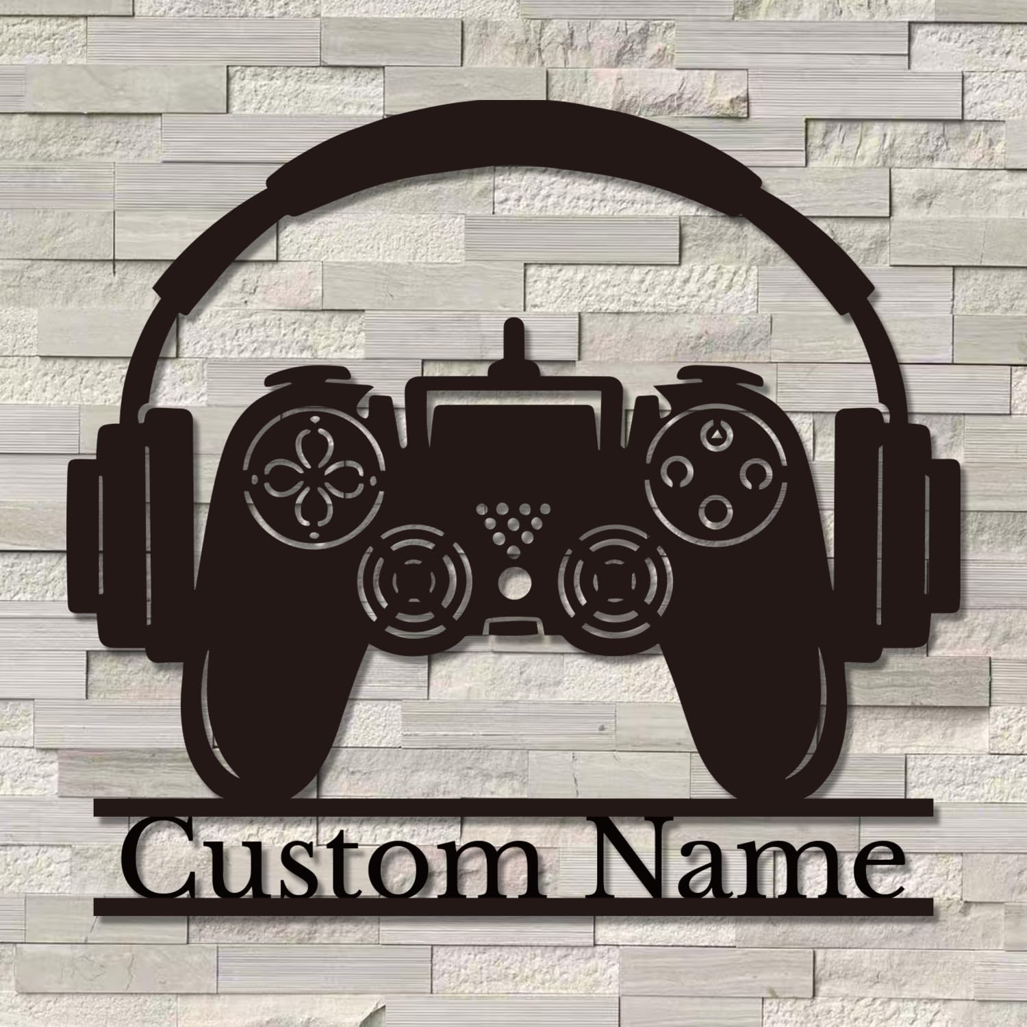 Senyer Style-2 Personalized Custom Game Controller Metal Wall Decoration, E-Sports Room Decoration, Gift For Game Lovers(Style-2)
