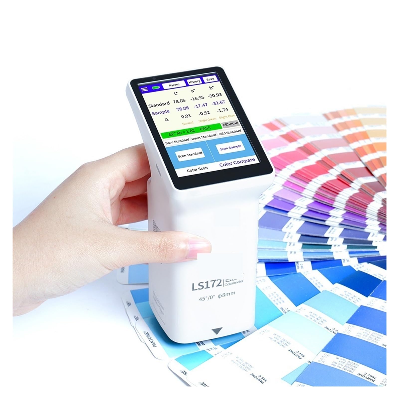 Mthckxjbsuz One Color Spectrometer Portable, Ls172 45/0 Lower Colorimeter Price Portable Colormeter Digital For Print