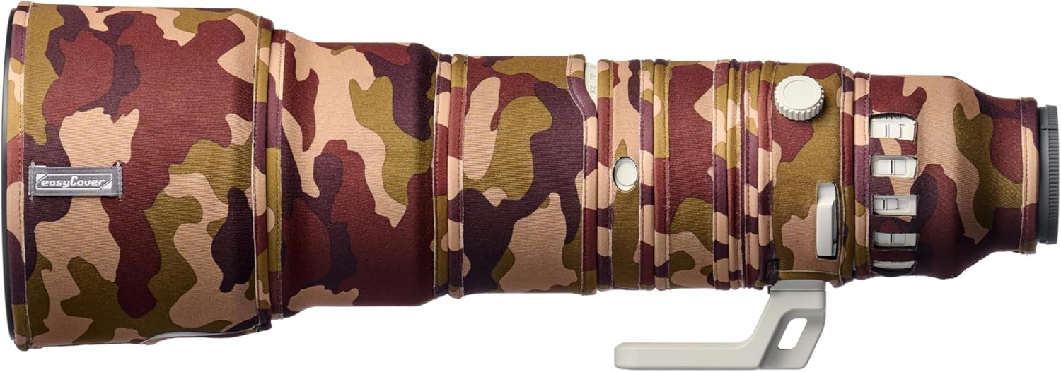 easyCover Lens Protection Camouflage Cover for Sony FE 400-800mm F/6.3-8 G OSS Brown Camouflage