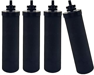 Royxen 4 Pack Water filter Replacement for BB9-2 Black Purification Elements, For Gravity Filter System, Doulton Super Sterasyl and Propur Traveler, King and Big Series