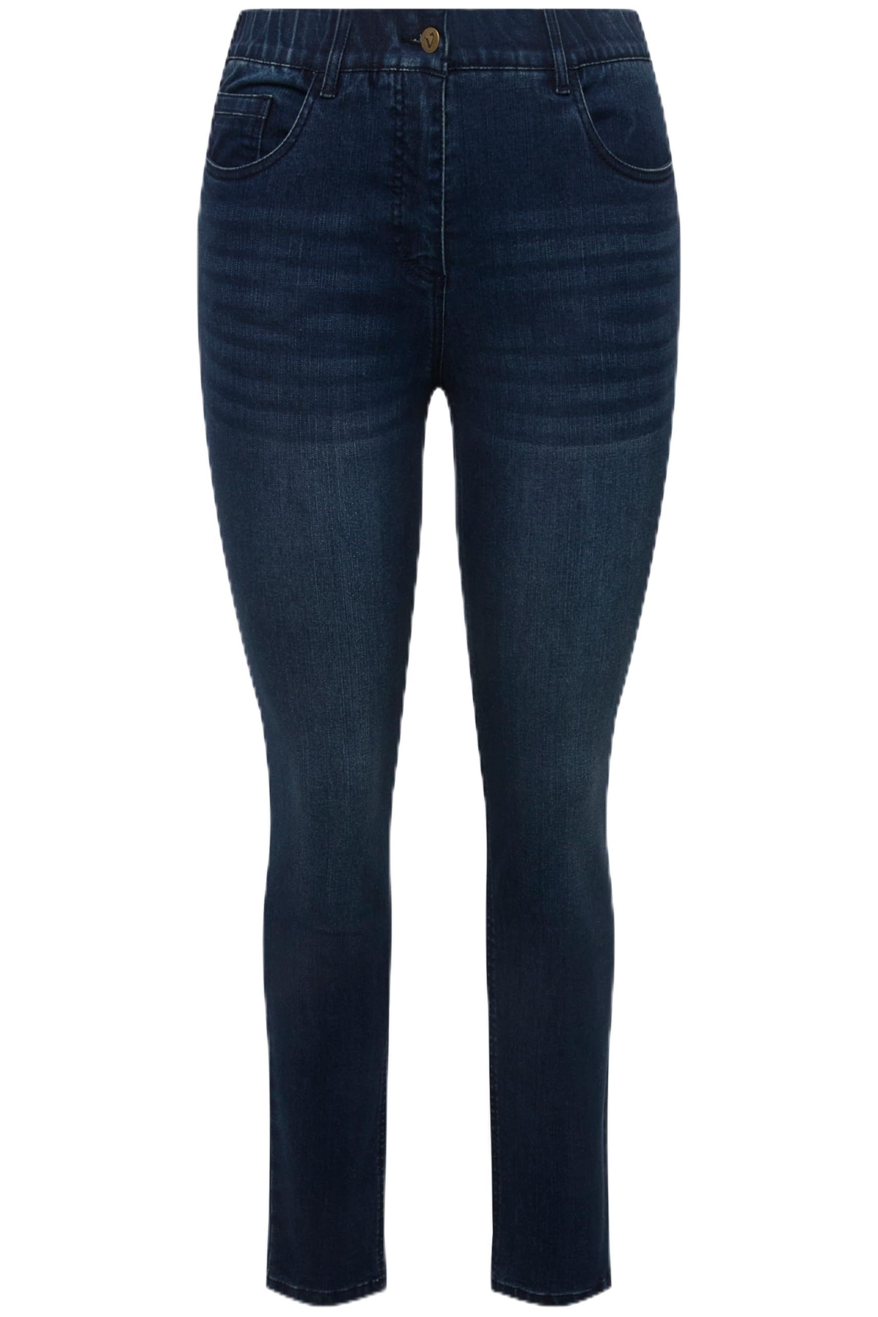 Ulla Popken Damen große Größen Übergrößen Plus Size Skinny-Jeans Sarah, schmales Bein, Stretch 825695