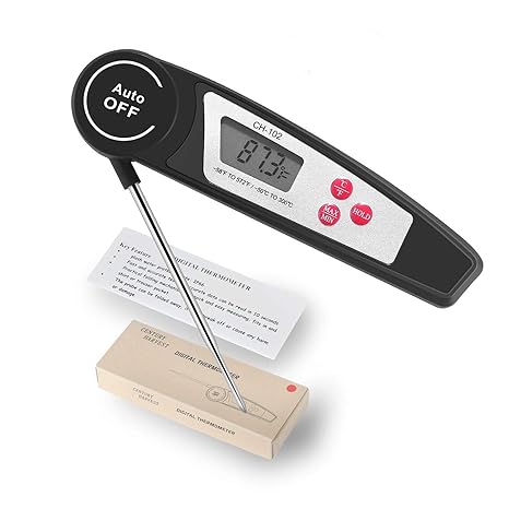 Review Digital Instant Read Meat Thermometer, Aictoe Ultra Fast Waterproof Kitchen Food Cooking Candy Thermometer Probe for Outdoor BBQ Grill Smoker Baking Turkey and Oil Deep Frying Review Digital Instant Read Meat Thermometer, Aictoe Ultra Fast Waterproof Kitchen Food Cooking Candy Thermometer Probe for Outdoor BBQ Grill Smoker Baking Turkey and Oil Deep Frying