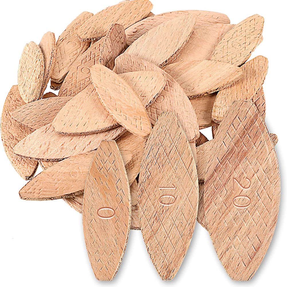Bois de hêtre numéro 0 10 20 pour tourillon et lamelle d'assemblage bois, 450 unités