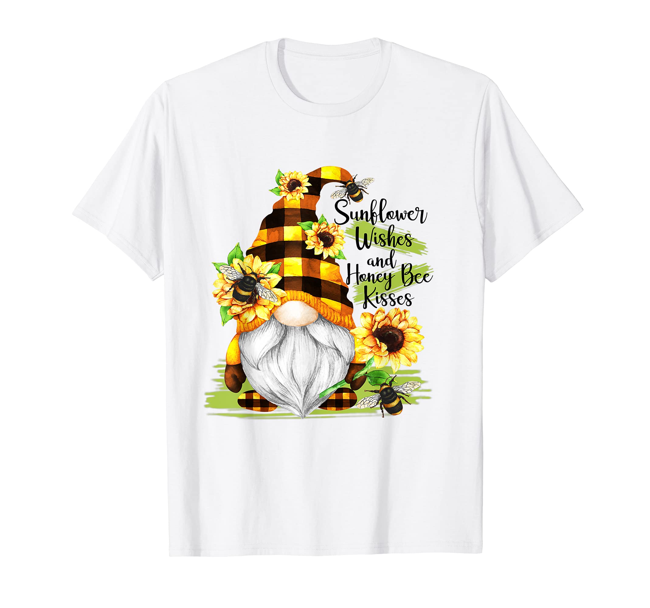 Honey Bee LoverSunflower Wishes And Honey Bee Kisses Honey Bee Lover Gift T-Shirt