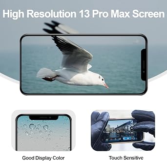 iPhone 13 Pro Max 画面交換キット イヤーピース スピーカー 近接センサー フレックス ケーブル LCD ディスプレイ 3D タッチ デジタイザー フレーム フルアセンブリ A2643 A2641 A2644 A2645 A2484 6.7インチ