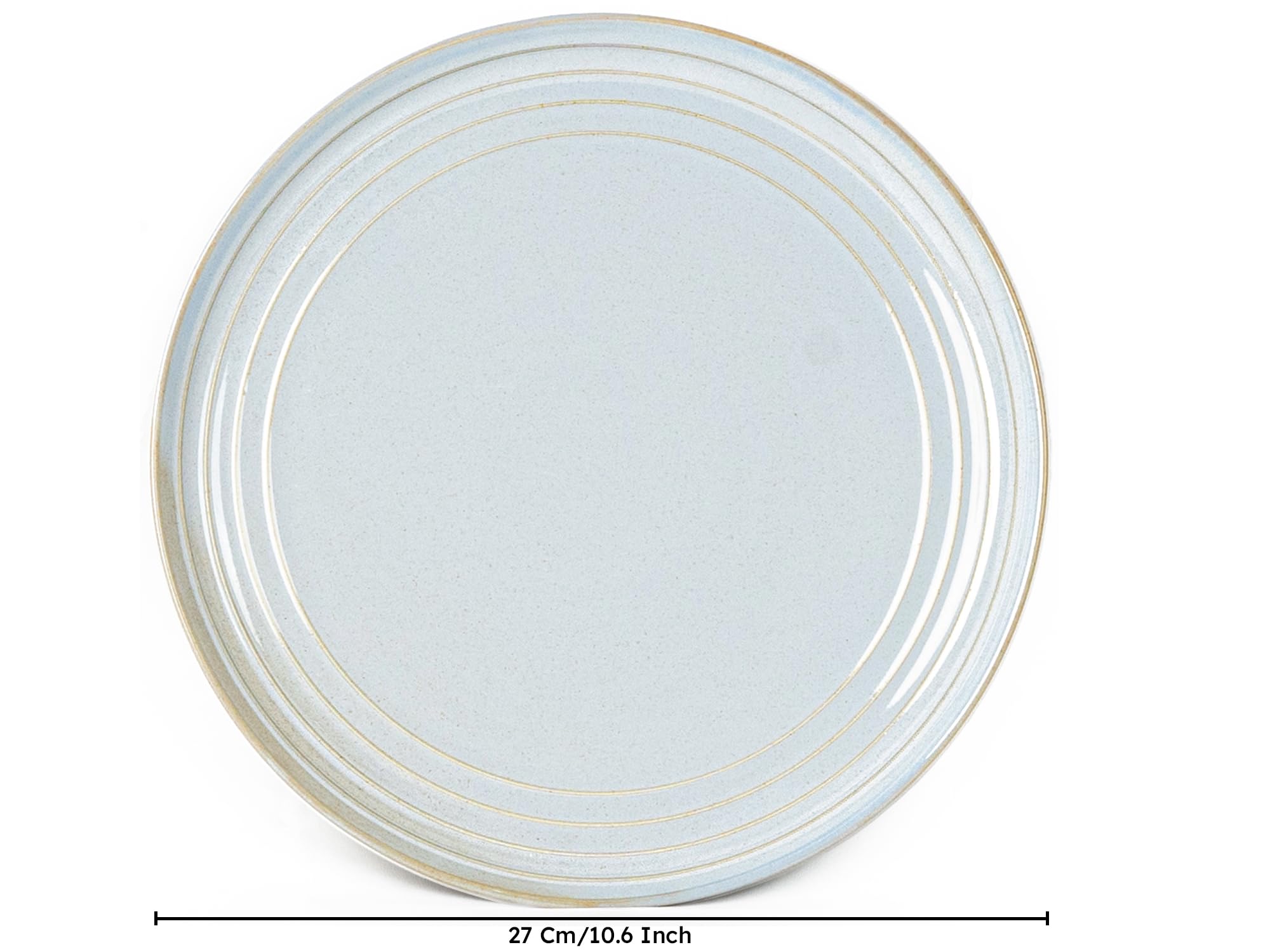 Bodhi House Arctic Blue Dinner Plates - Set of 4 -4
