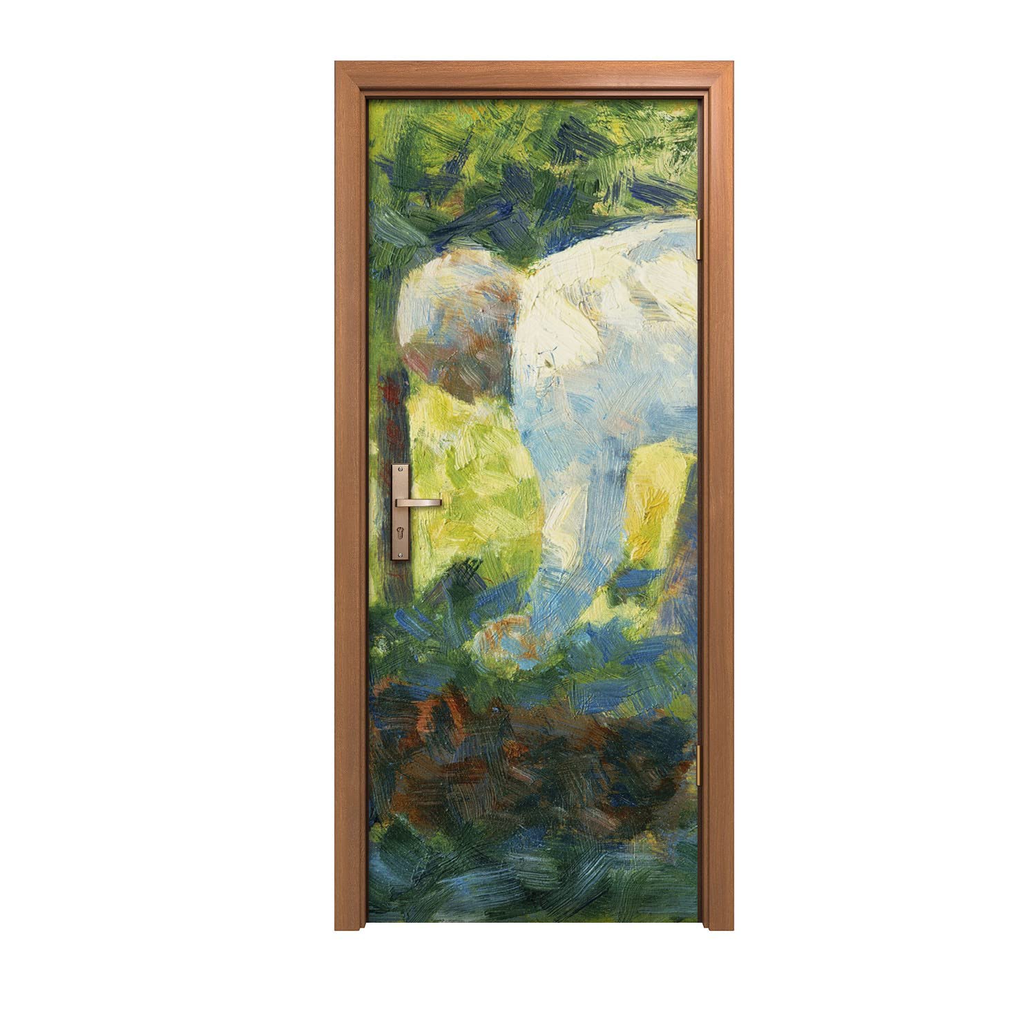 Autocollant de porte Coloray Seurat pour masquer les imperfections de vos portes